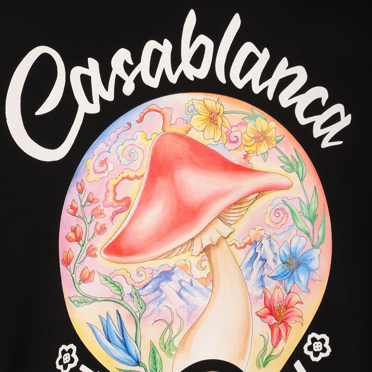 Black Mushroom Emblem T-shirt Product Image