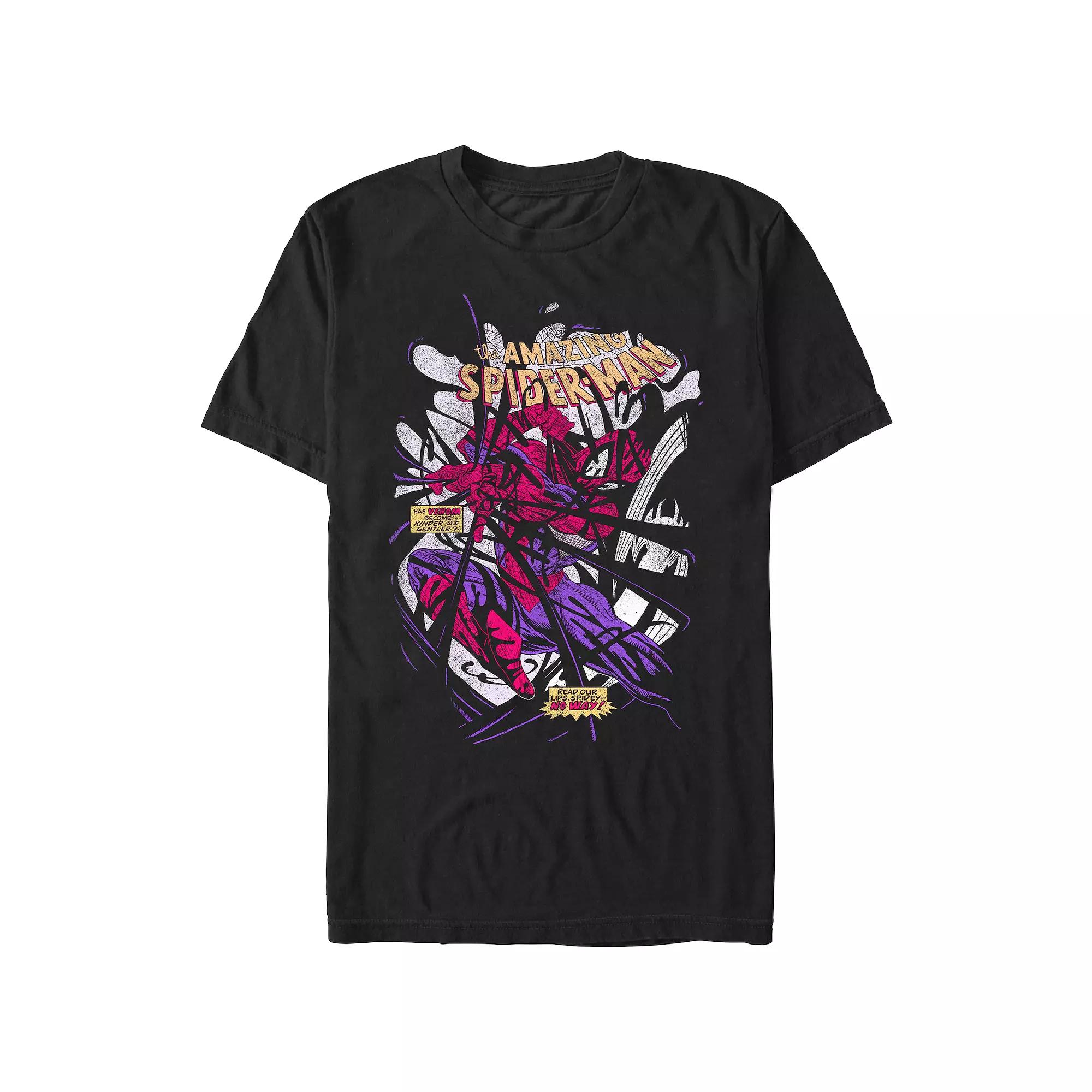 Men's Spider-Man Spidey Becoming Dark Graphic Tee, Size: XXL, Black Product Image