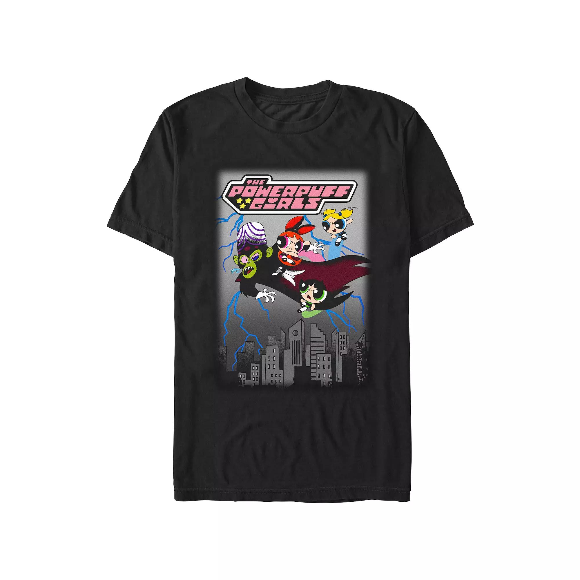Men's The Powerpuff Girls Defeat Mojo Jojo Graphic Tee,  Product Image