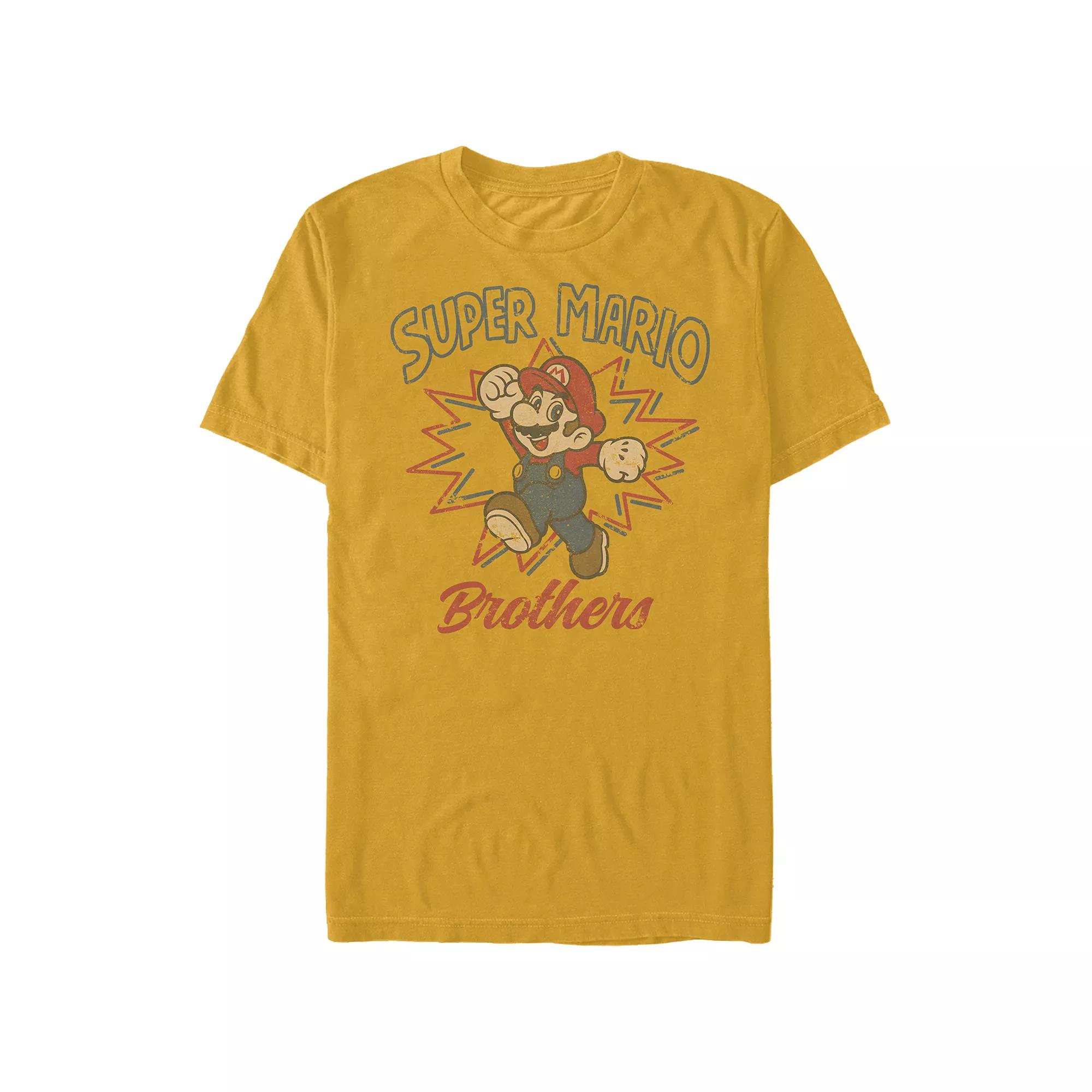 Men's Super Mario Brothers Retro Draw Graphic Tee,  Product Image