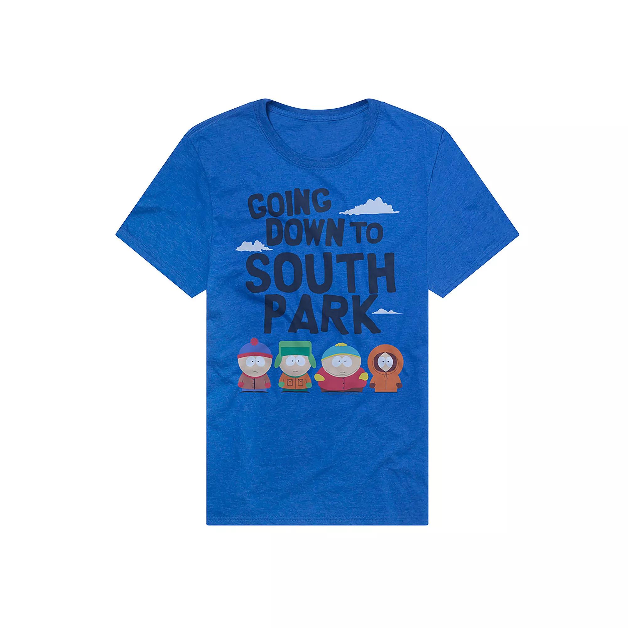 Men's Going Down to South Park Graphic Tee, Size: Large, Royal Product Image