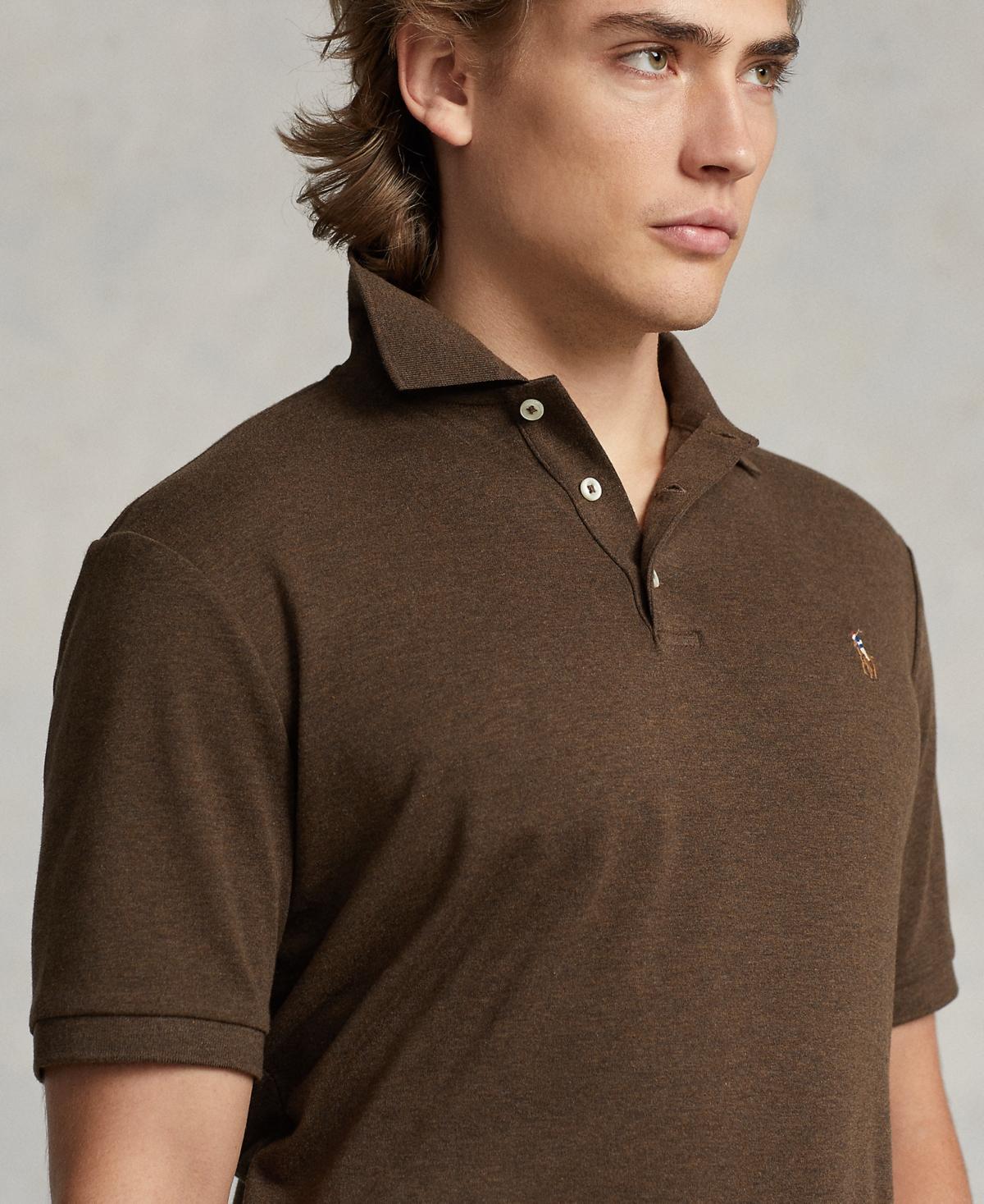 POLO RALPH LAUREN Green Polo Shirt With Pony Embroidery On The Front Product Image