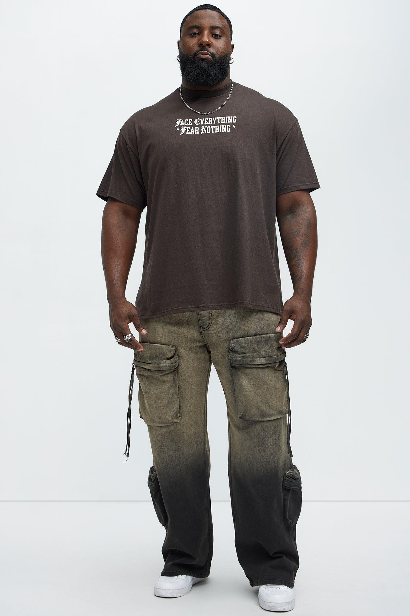 Face Everything Short Sleeve Tee - Brown Product Image