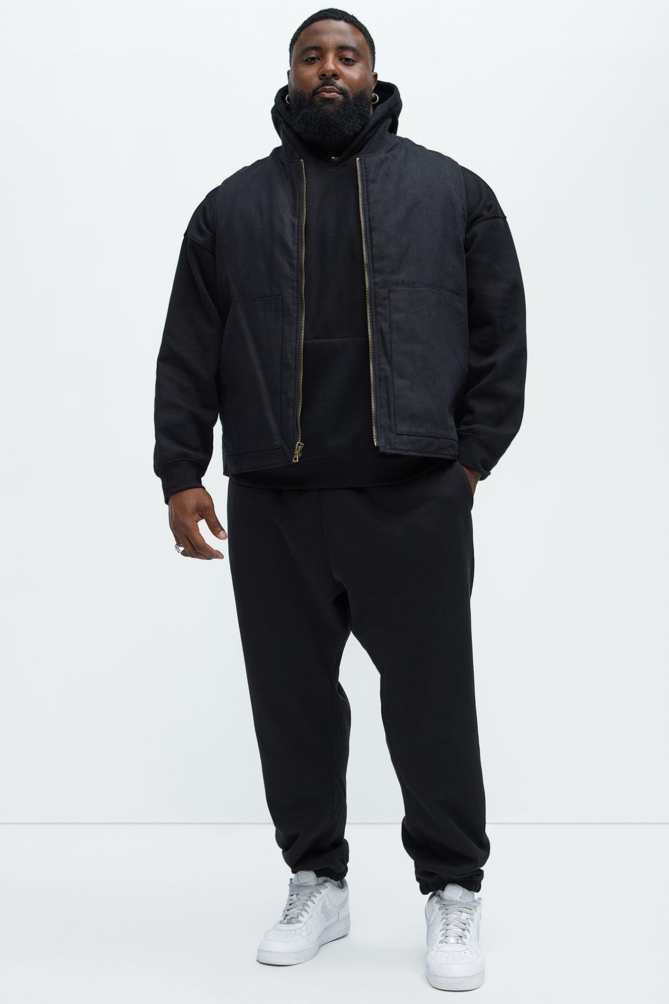Tyson Oversized Heavyweight Hoodie - Black Product Image
