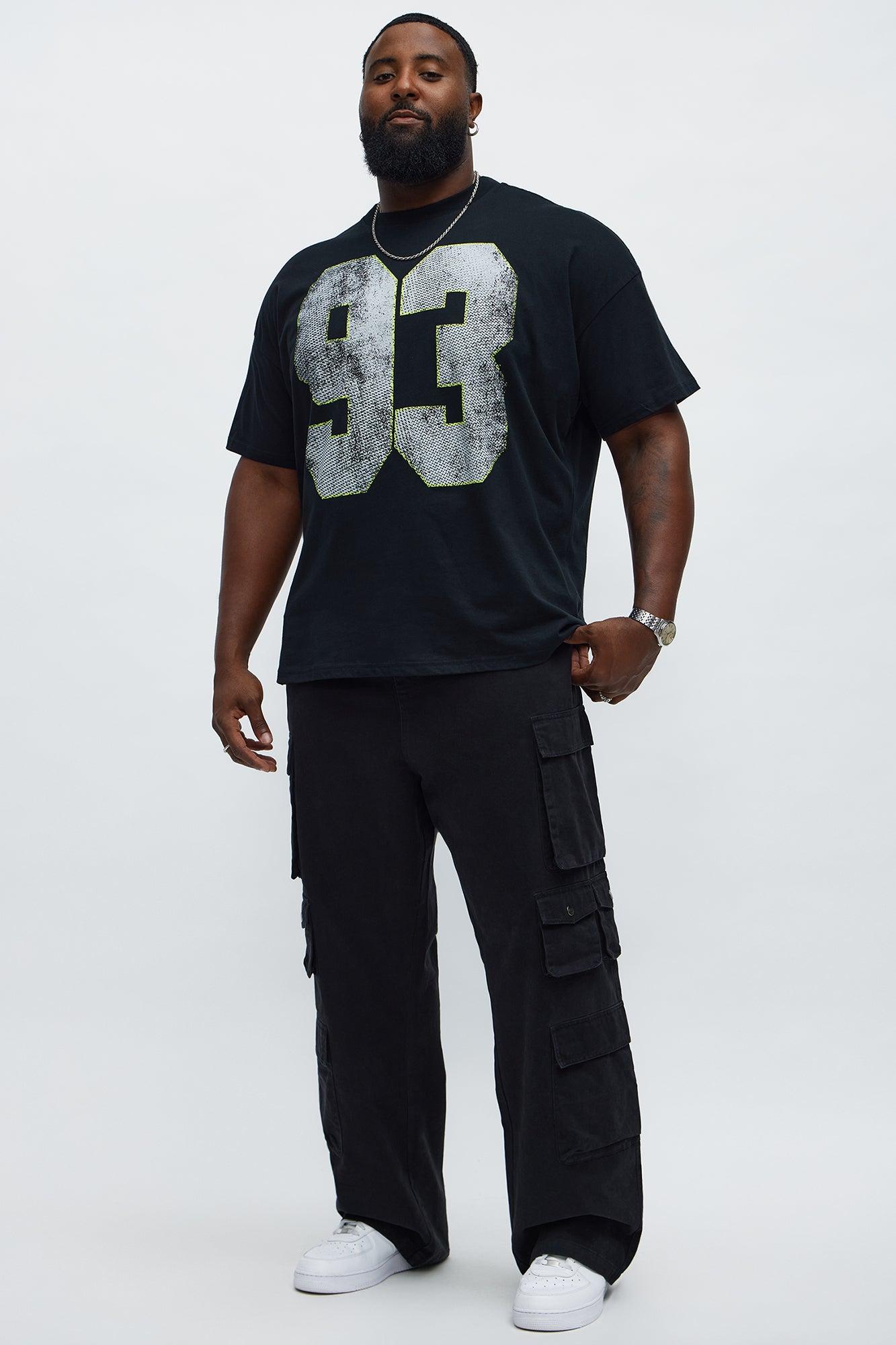 How We Chill From 93 Till Boxy Short Sleeve Tee - Black Male Product Image