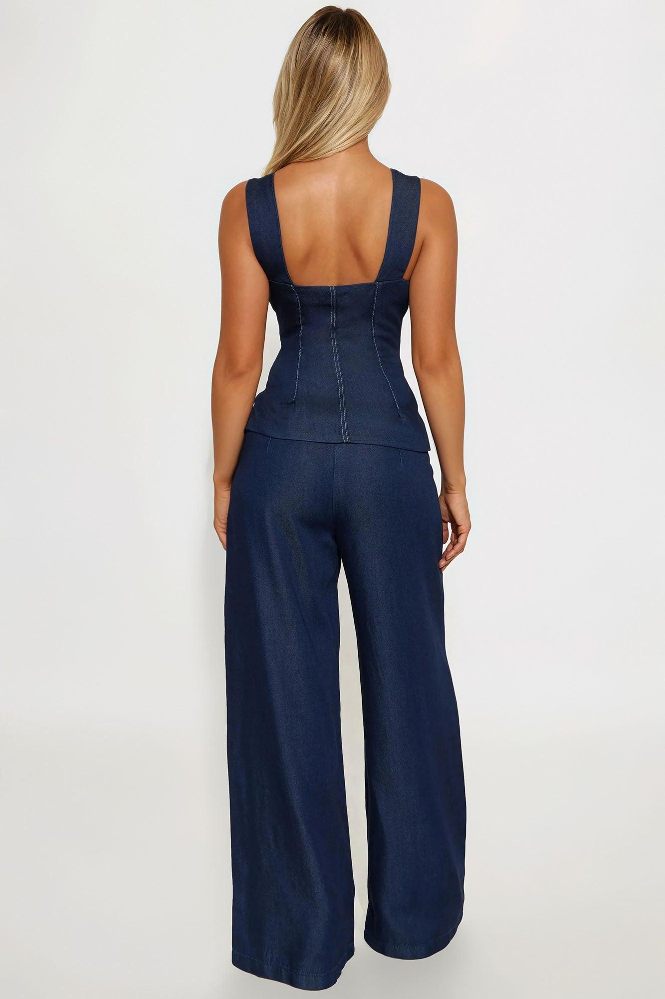 Monique Pant Set - Dark Wash Female Product Image