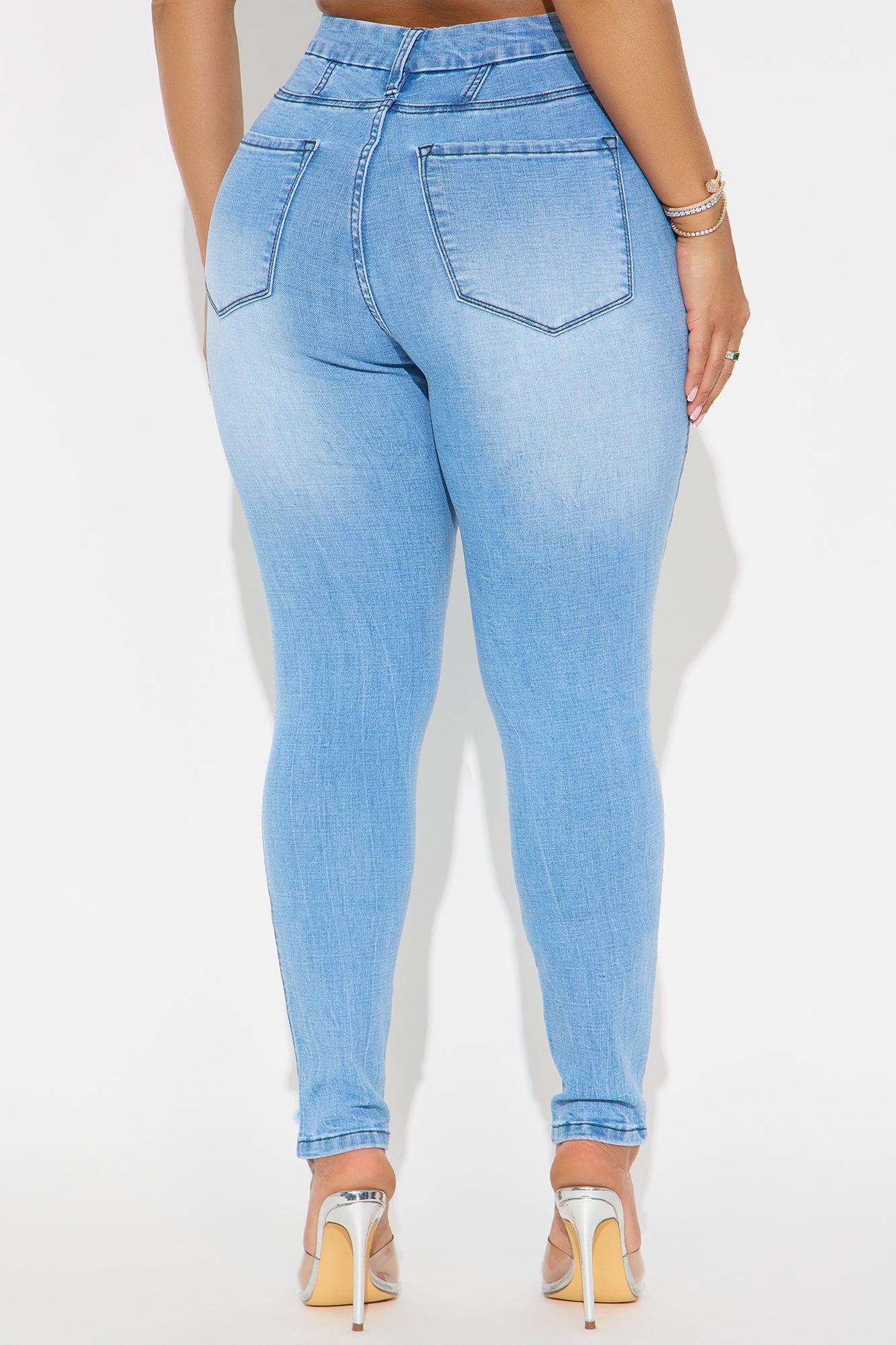 Long Story Short Sculpting Stretch Skinny Jeans - Light Wash Female Product Image