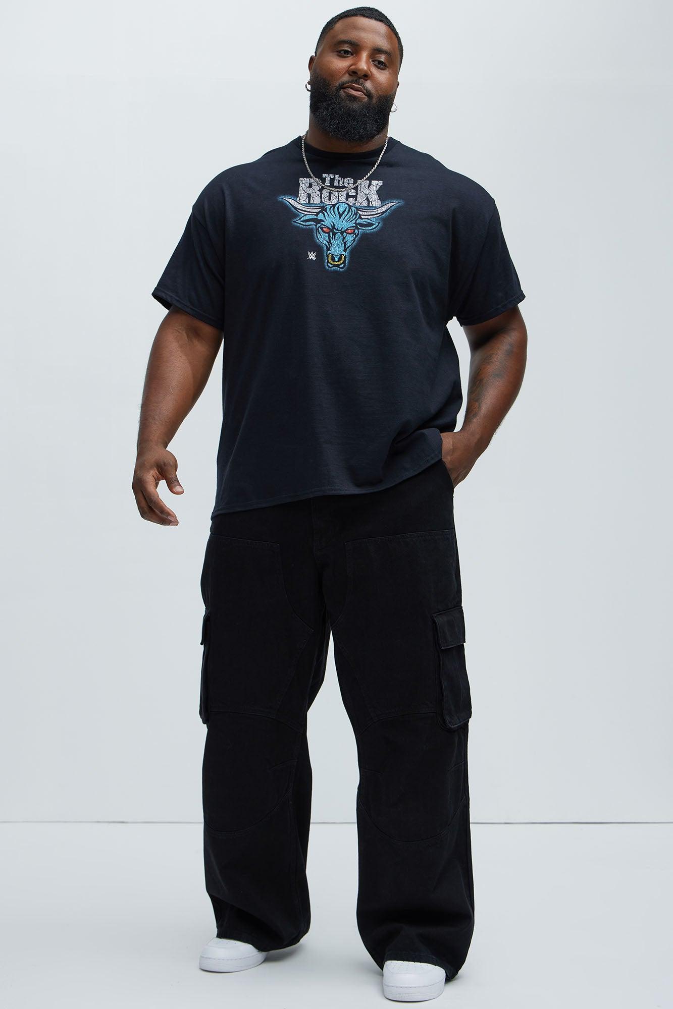 WWE U Smell What The Rock Is Cookin Short Sleeve Tee - Black Product Image