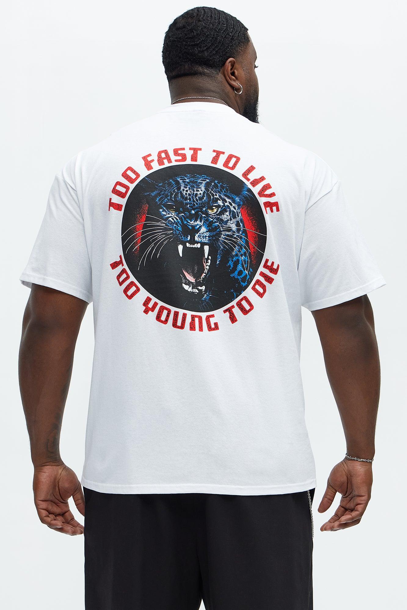 Too Fast To Live Short Sleeve Tee - White Product Image