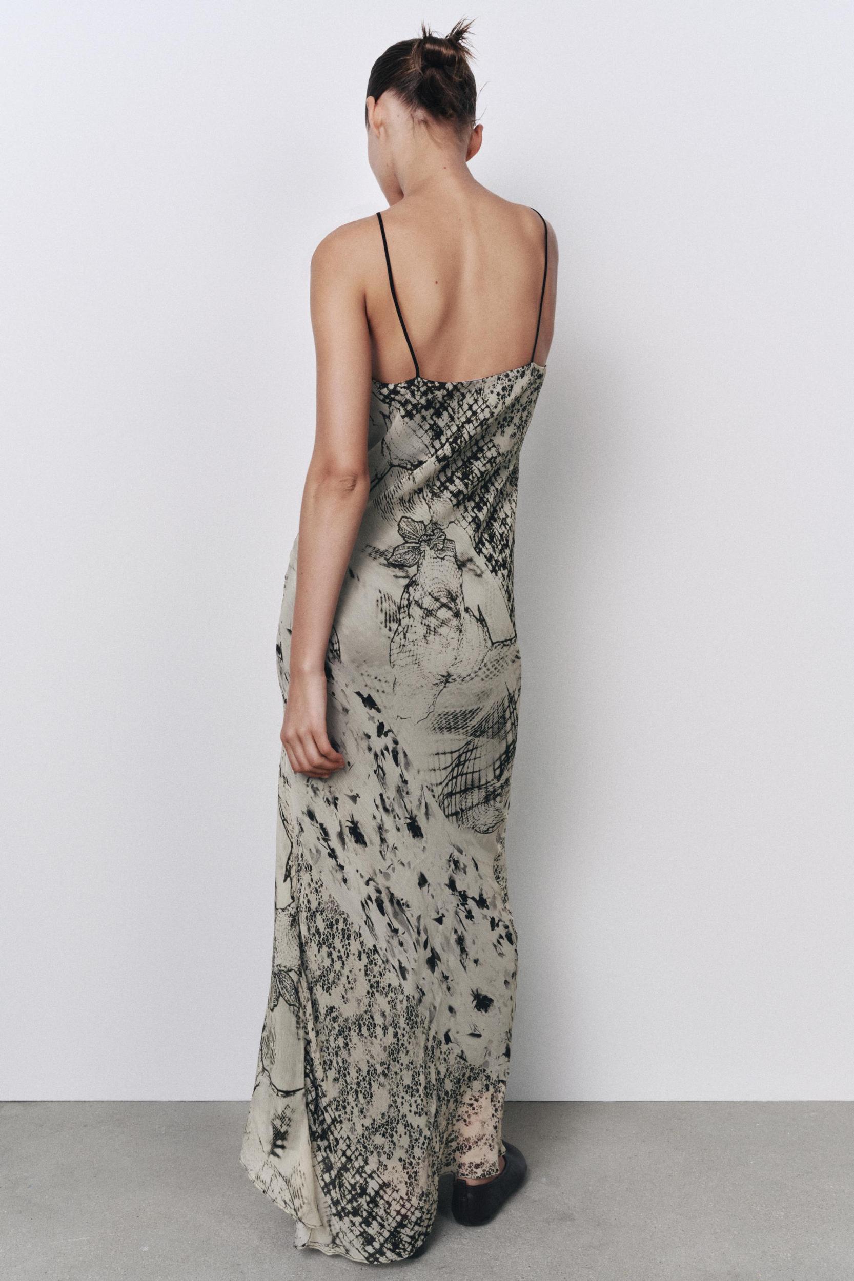 LONG PRINTED DRESS Product Image