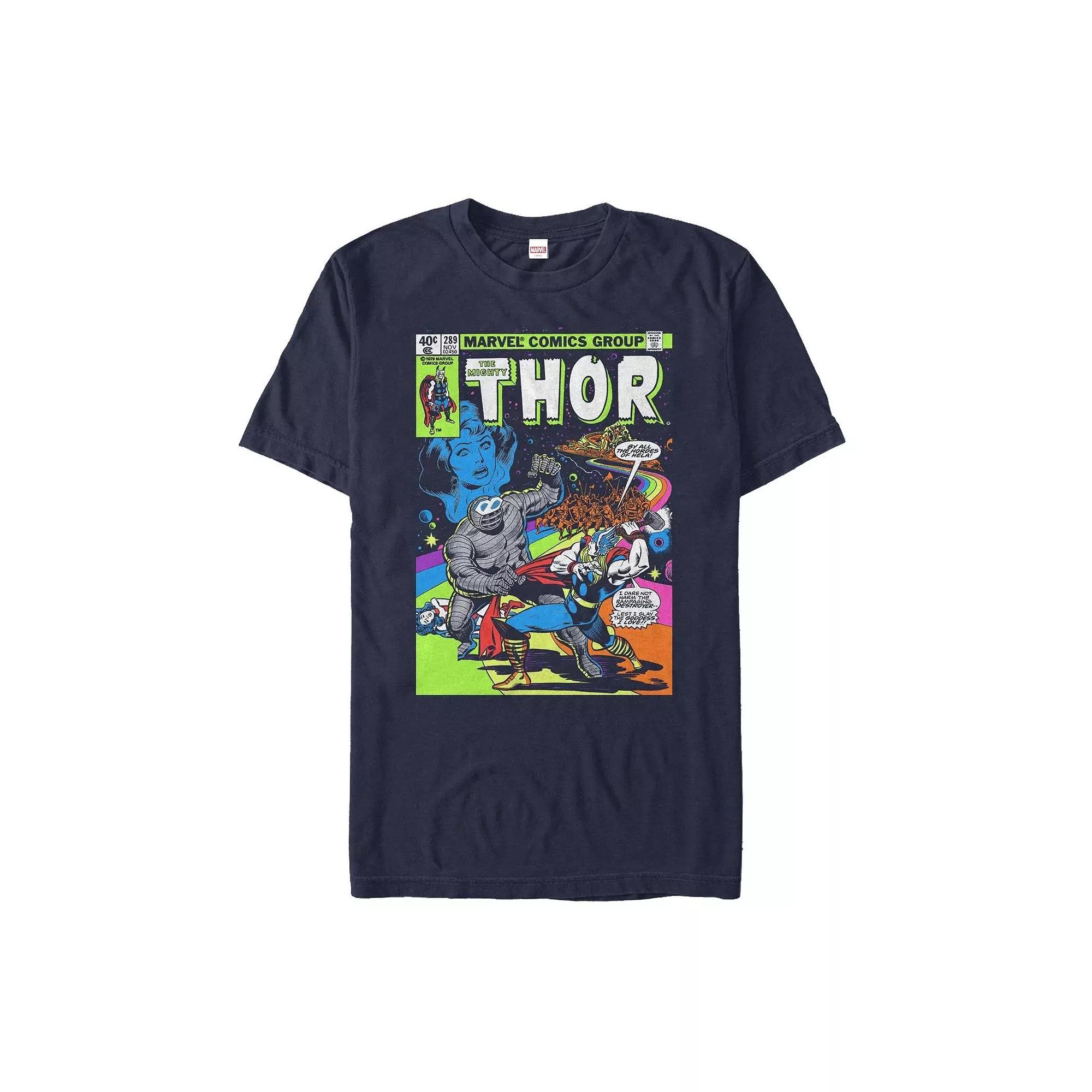 Men's Thor Retro Comic Tee, Size: Small, Blue Product Image