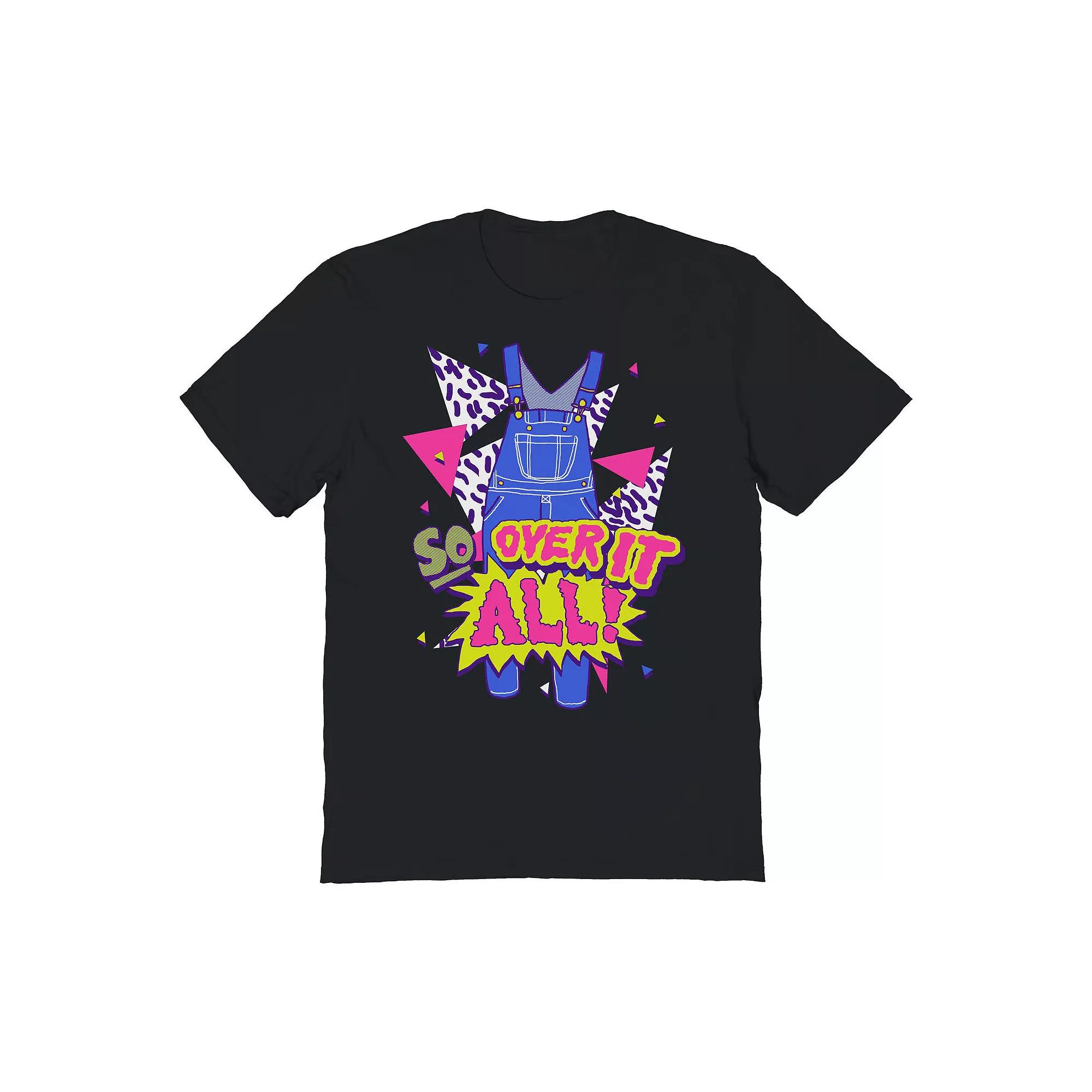 Men's COLAB89 by Threadless Overalls Graphic Tee, Size: XXL, Black Product Image