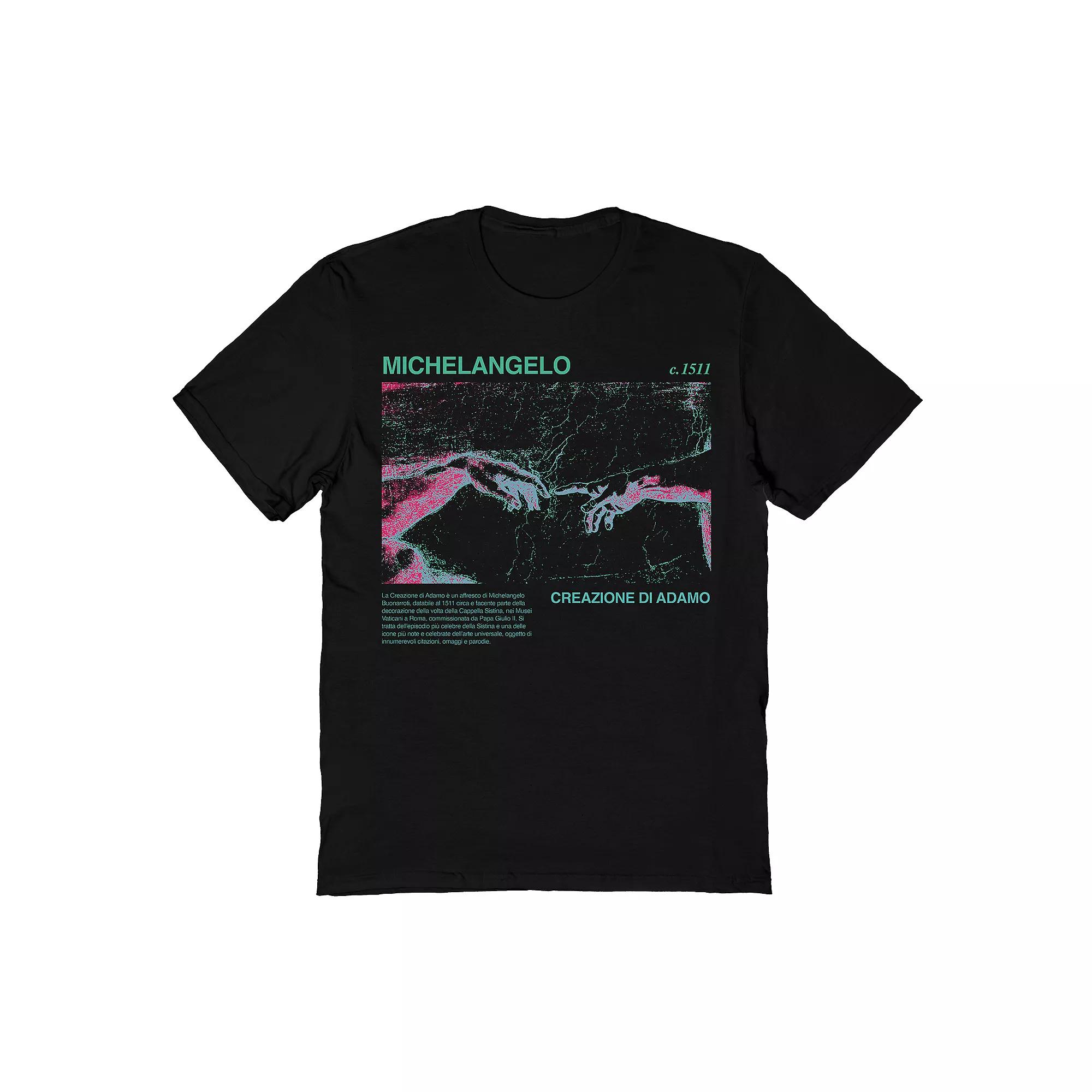 Men's Michaelangelo Michelangelo Creation Adam Tee, Size: Small, Black Product Image