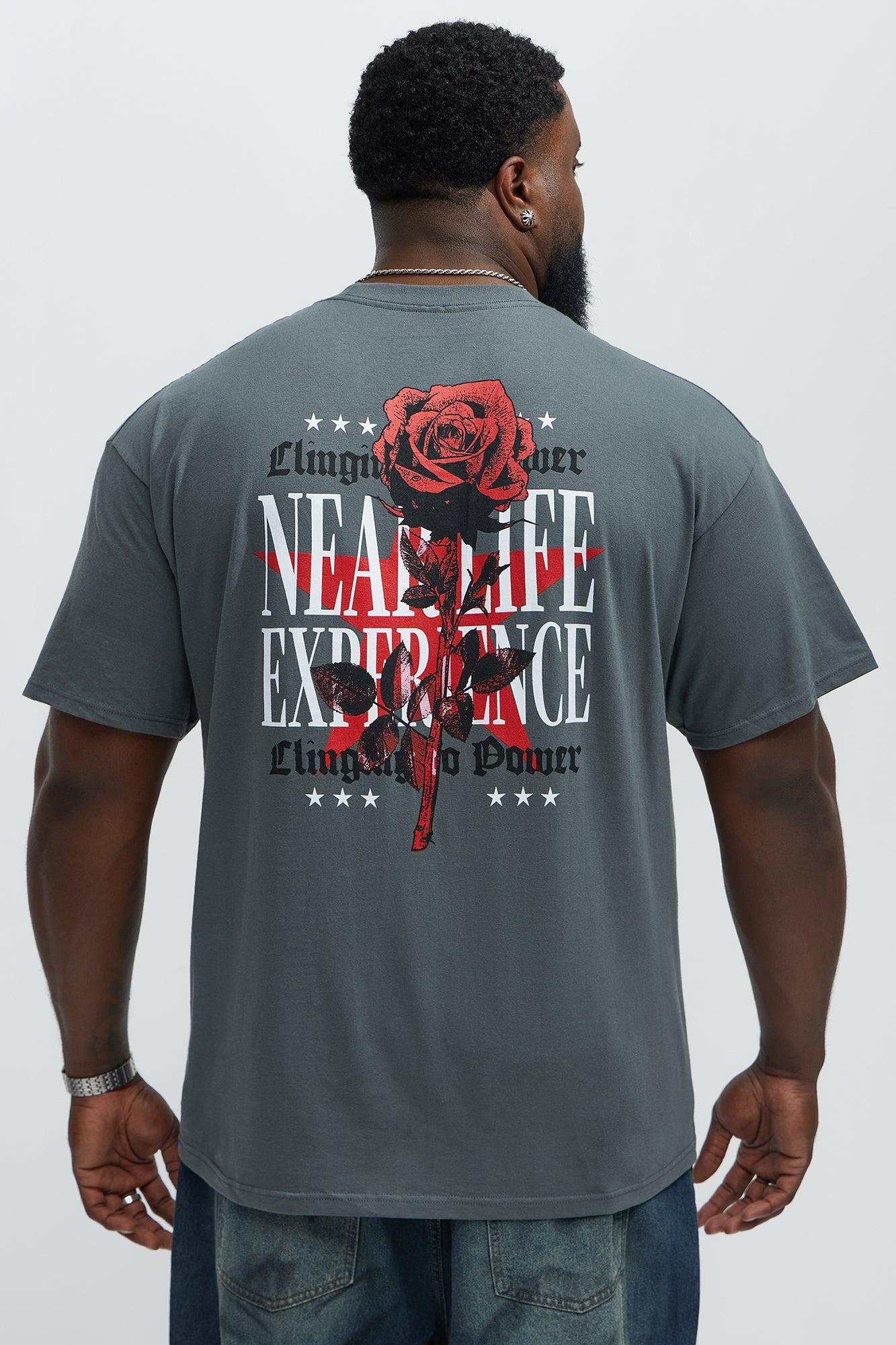 Clinging To Power Short Sleeve Tee - Grey Male Product Image