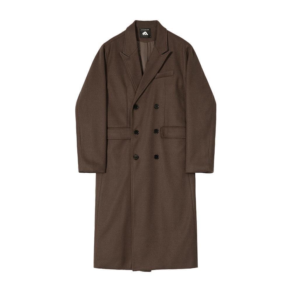 RT No. 6156 BROWN WOOLEN TRENCH COAT Product Image
