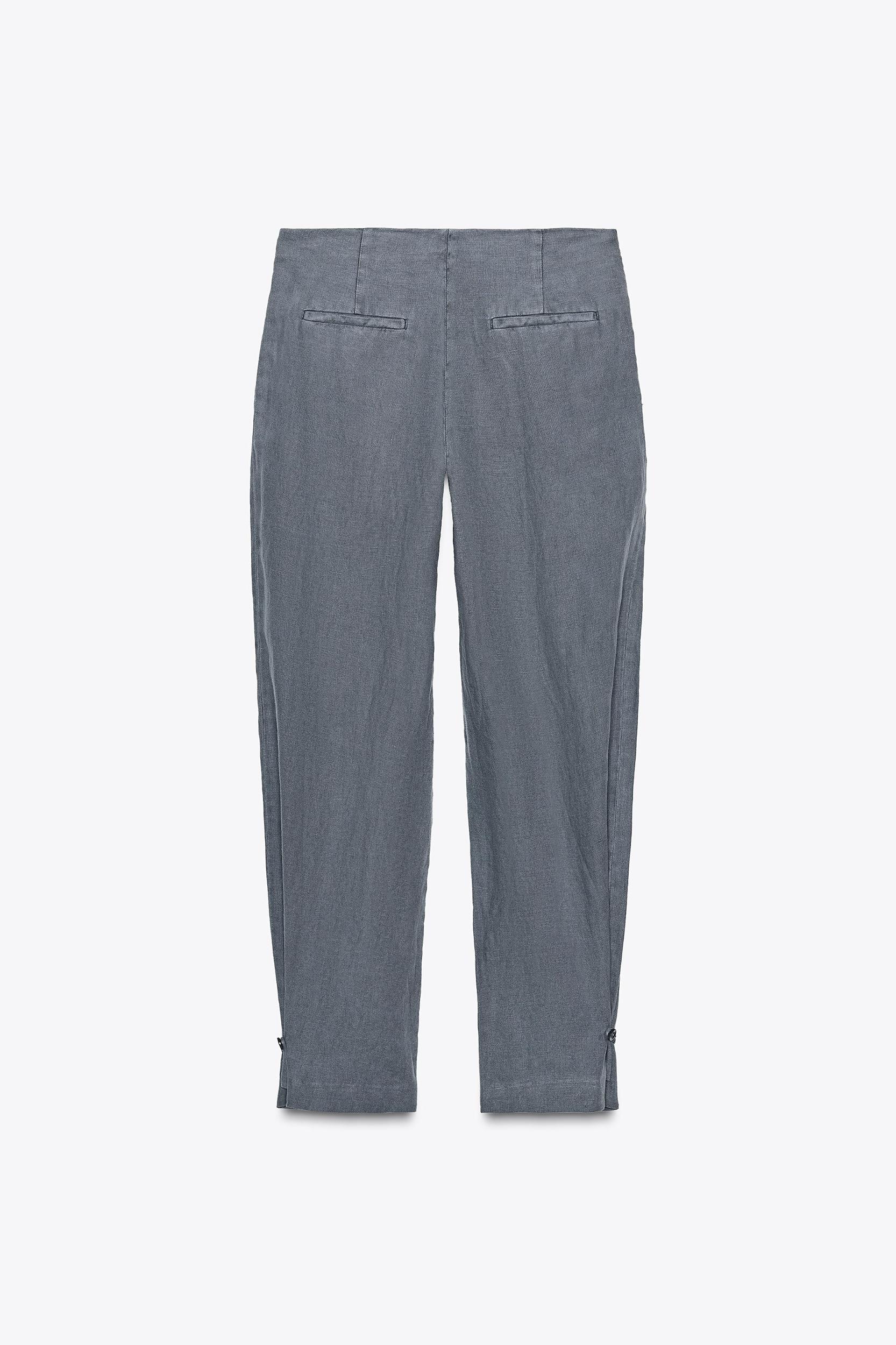 ZW COLLECTION PLEATED LINEN PANTS Product Image