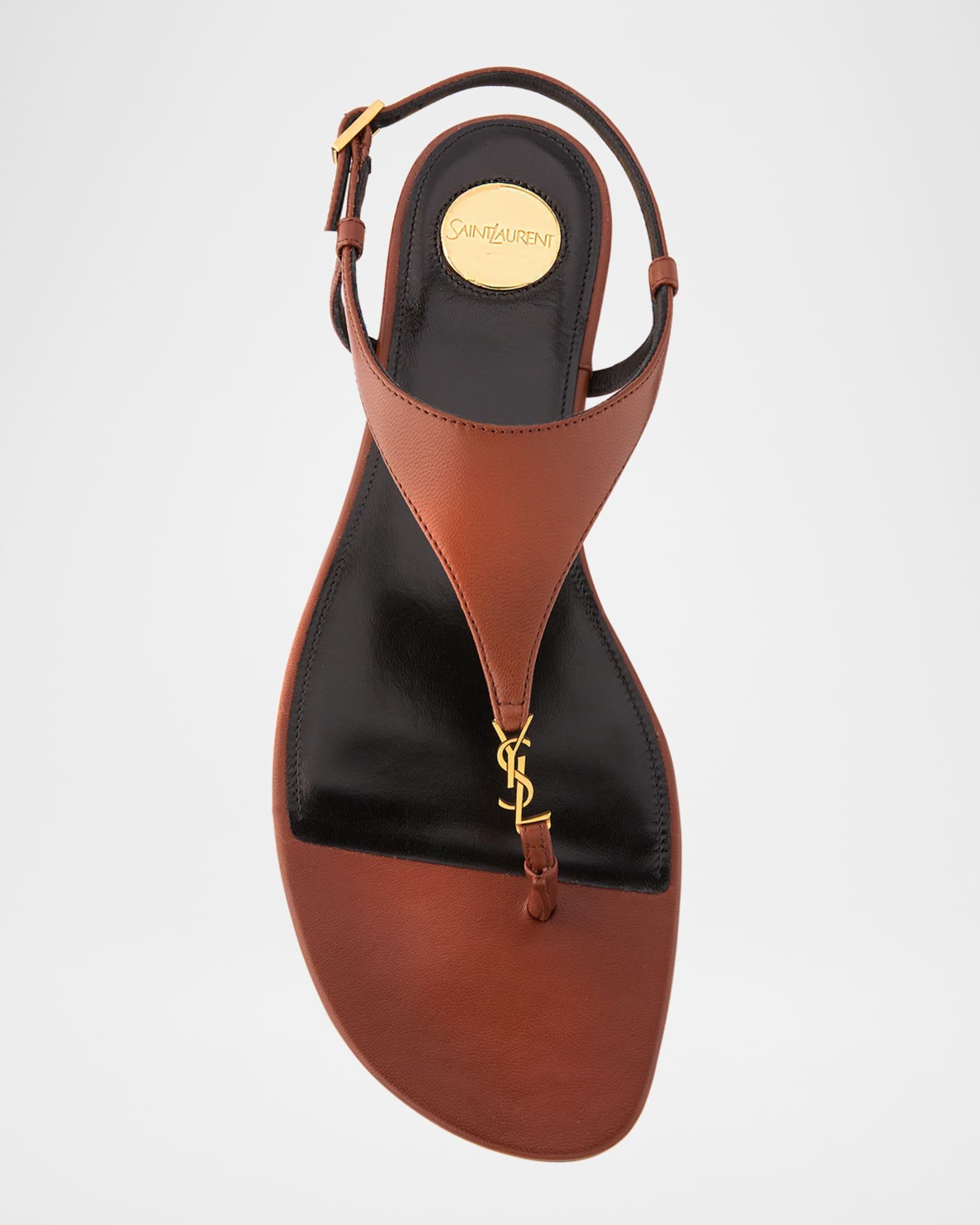 Cassandra YSL Smooth Leather Sandals Product Image