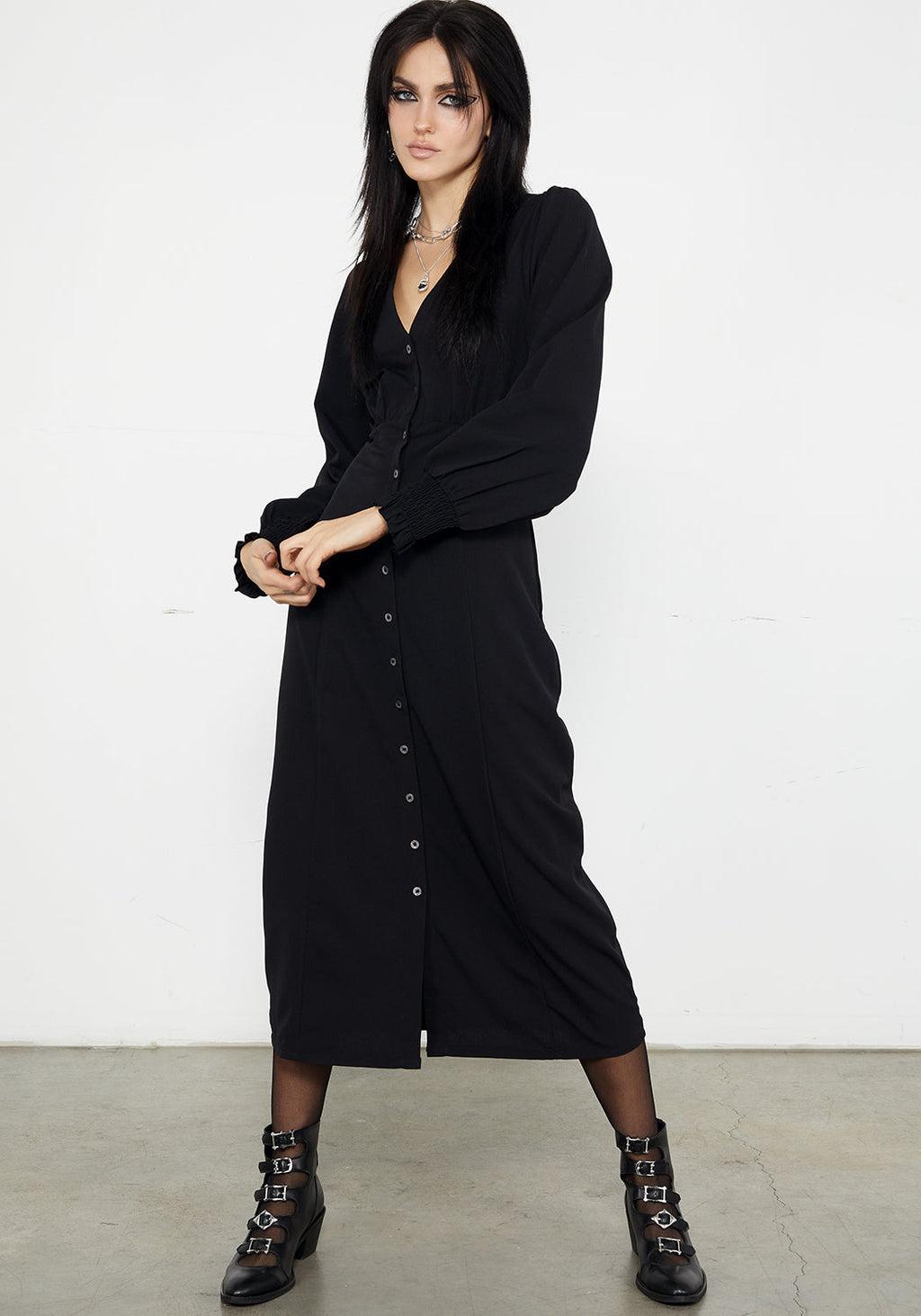 Cora Button Up Midaxi Dress Product Image