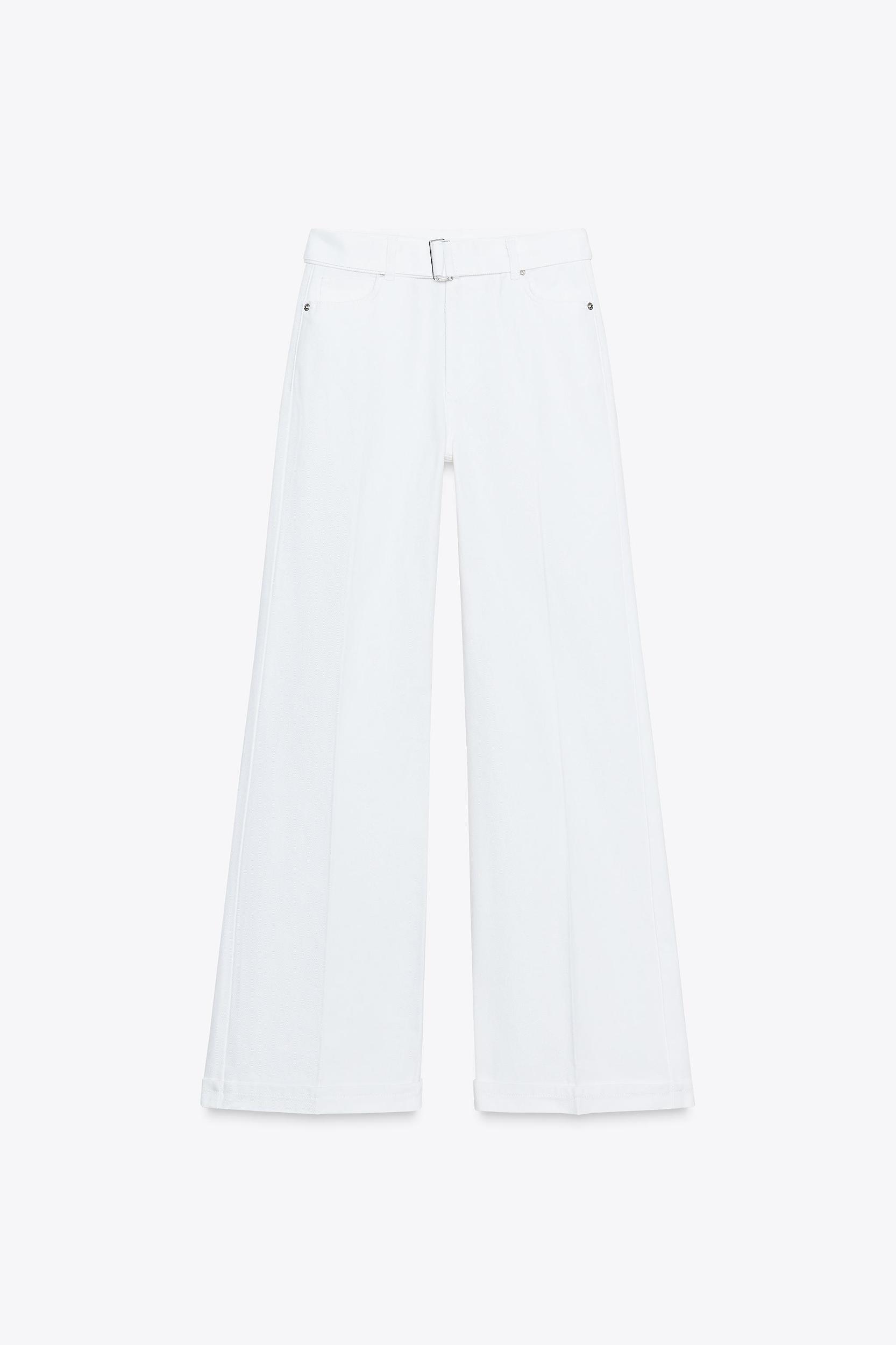Z1975 HIGH-WAISTED WIDE-LEG JEANS WITH BELT Product Image
