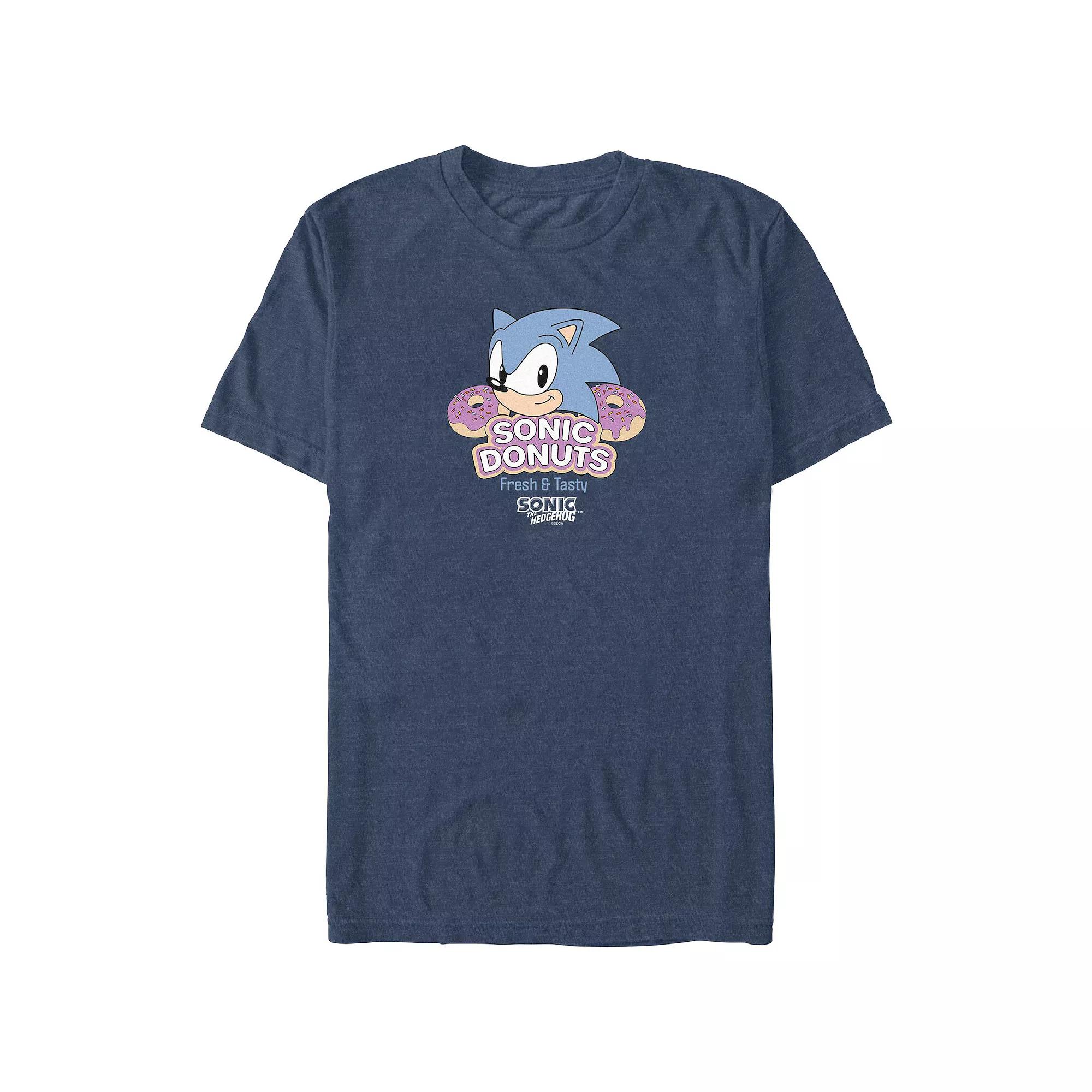 Men's Sonic The Hedgehog Sonic Donuts Graphic Tee,  Product Image