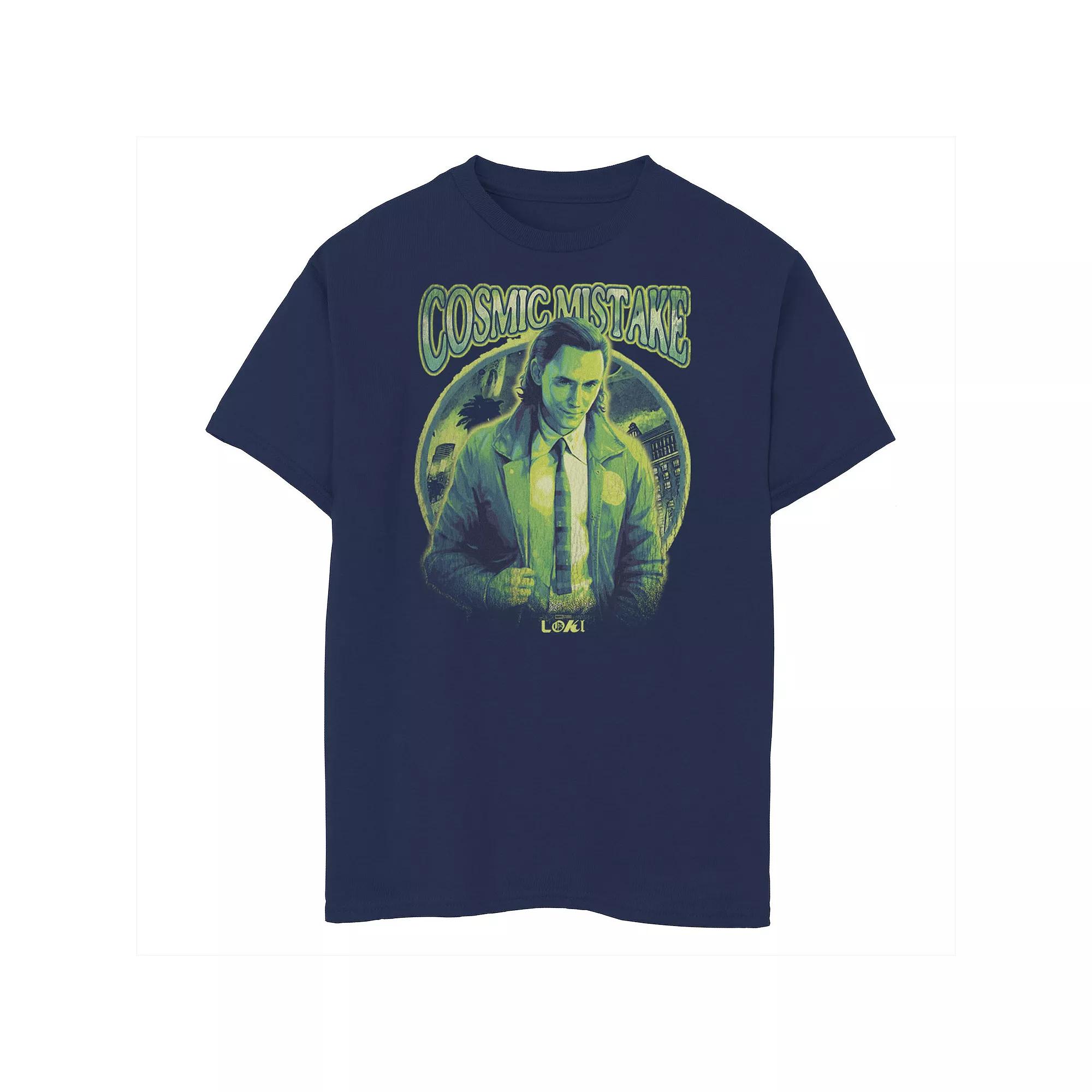Boys 6-20 Marvel Studios Loki Cosmic Mistake Green Hue Portrait Graphic Tee, Boy's,  Product Image
