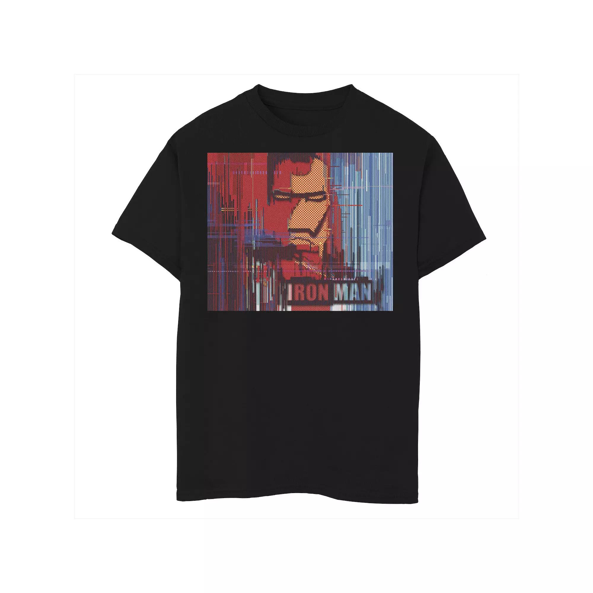 Boys 8-20 Marvel Iron Man Glitched Poster Graphic Tee, Boy's,  Product Image
