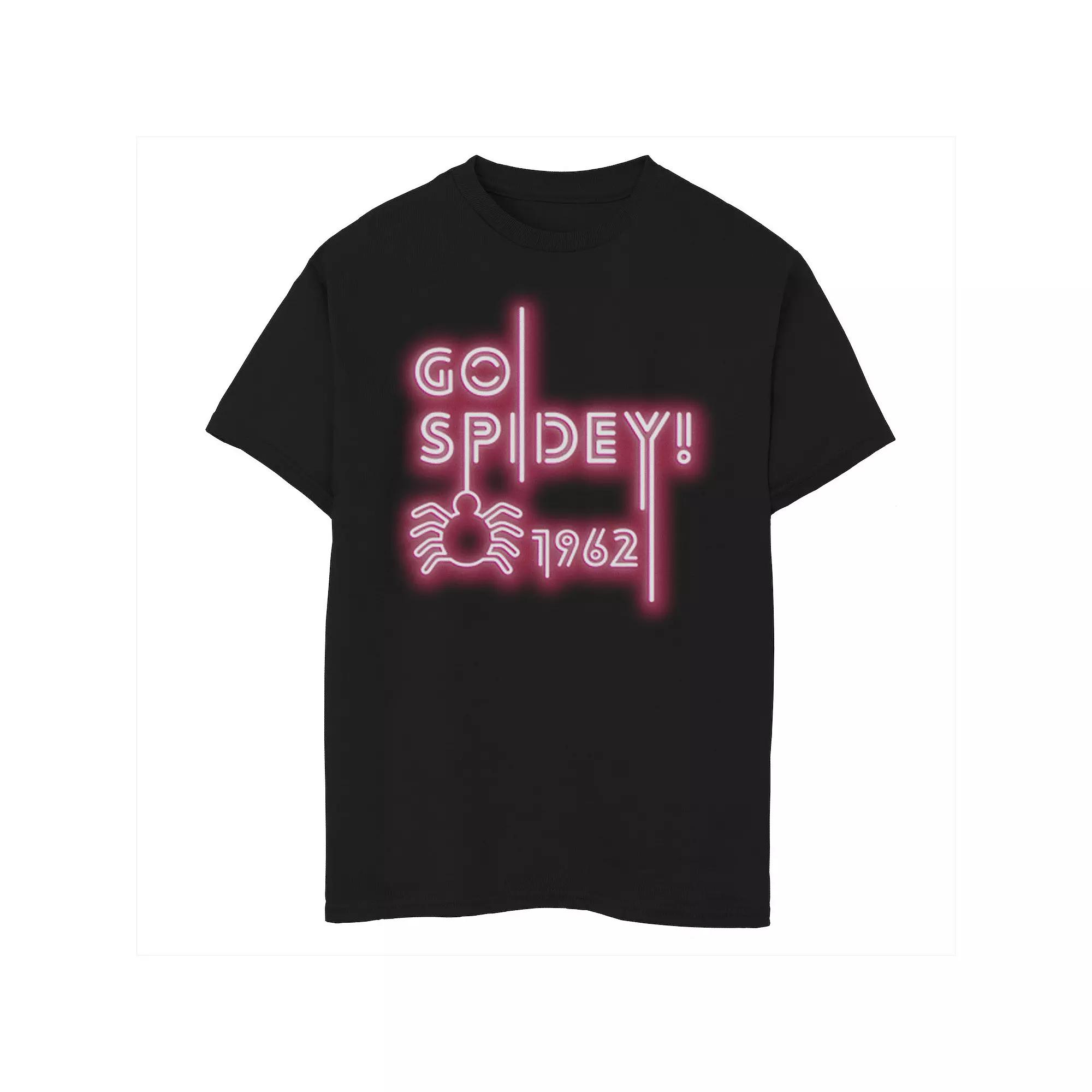 Boys 8-20 Marvel Spider-Man Go Spidey 1962 Neon Logo Graphic Tee, Boys Product Image