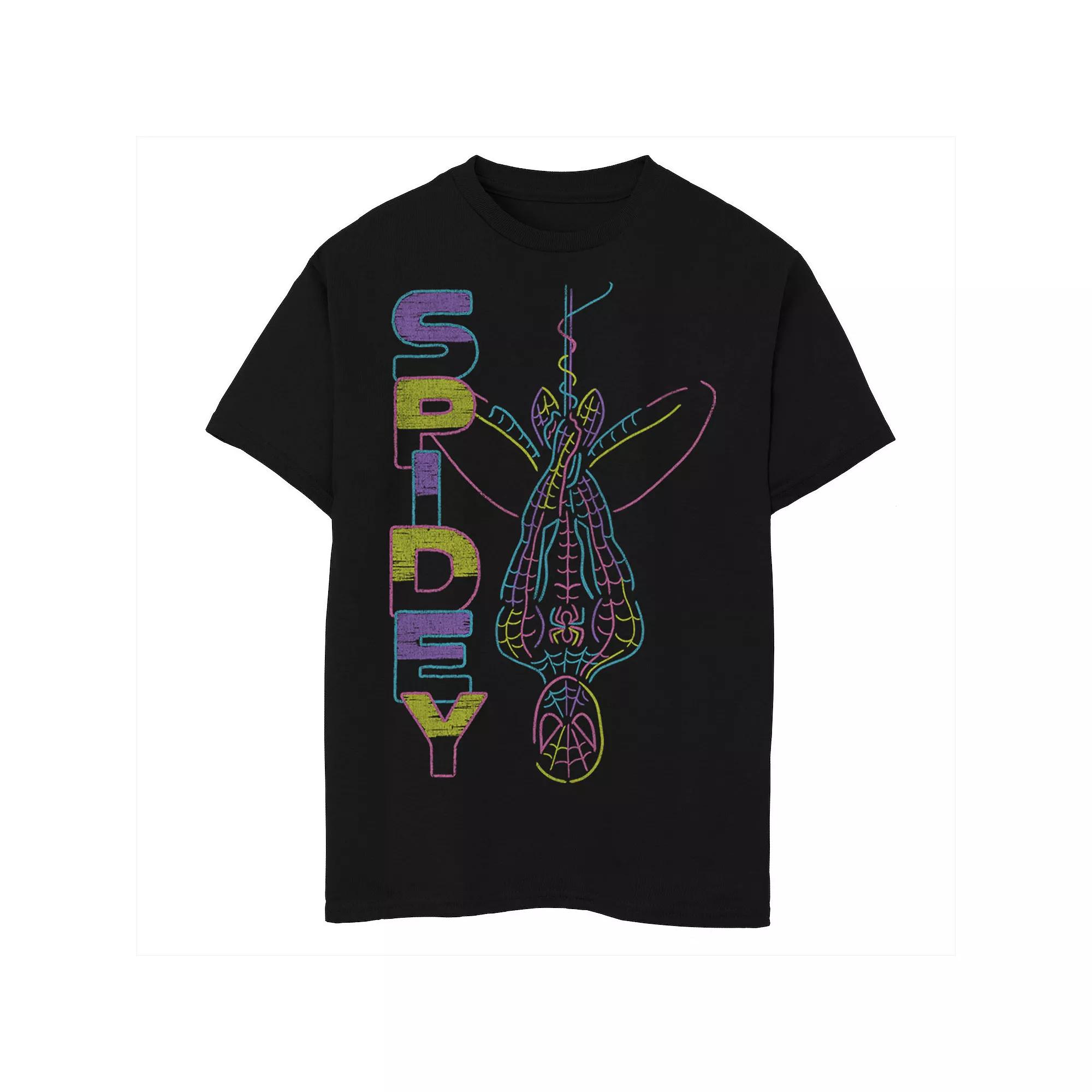Boys 8-20 Marvel Spider-Man Spidey Neon Line Art Graphic Tee, Boy's,  Product Image