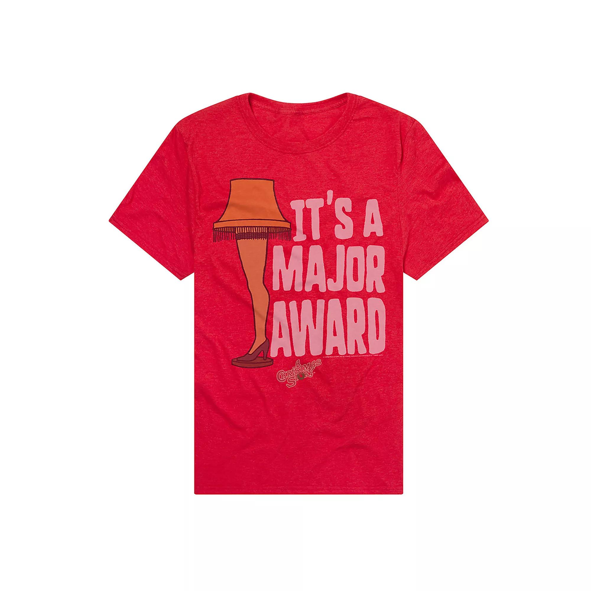 Men's A Christmas Story It's a Major Award Leg Lamp Graphic Tee, Size: XXL, Red Product Image