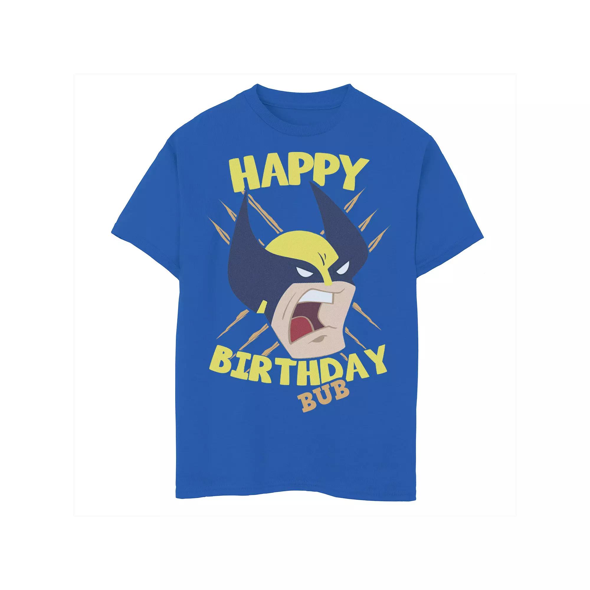 Boys 8-20 X-Men Wolverine Happy Birthday Bub Tee, Boy's,  Product Image