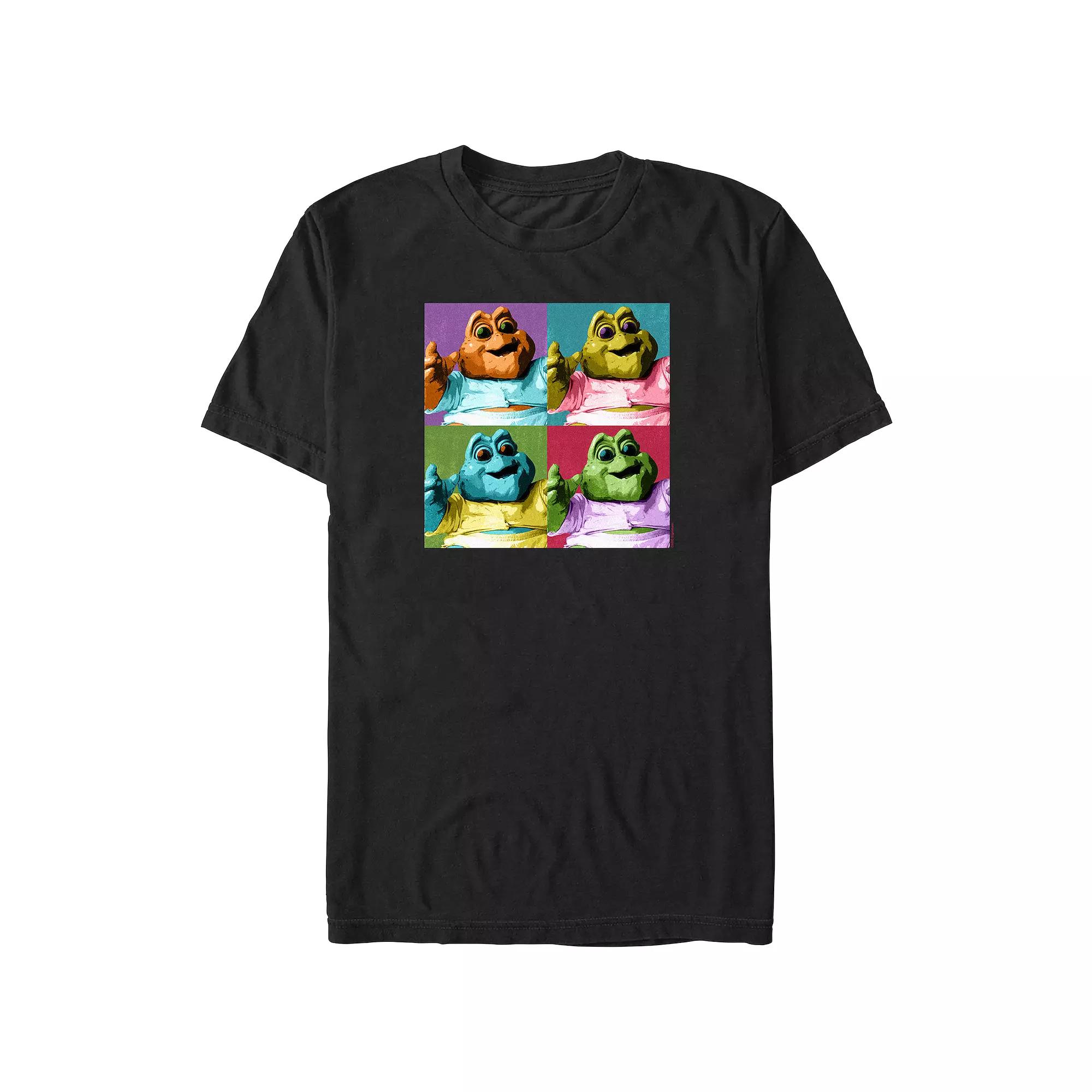 Men's Dinosaurs Baby Sinclair Pop Colors Portrait Graphic Tee,  Product Image