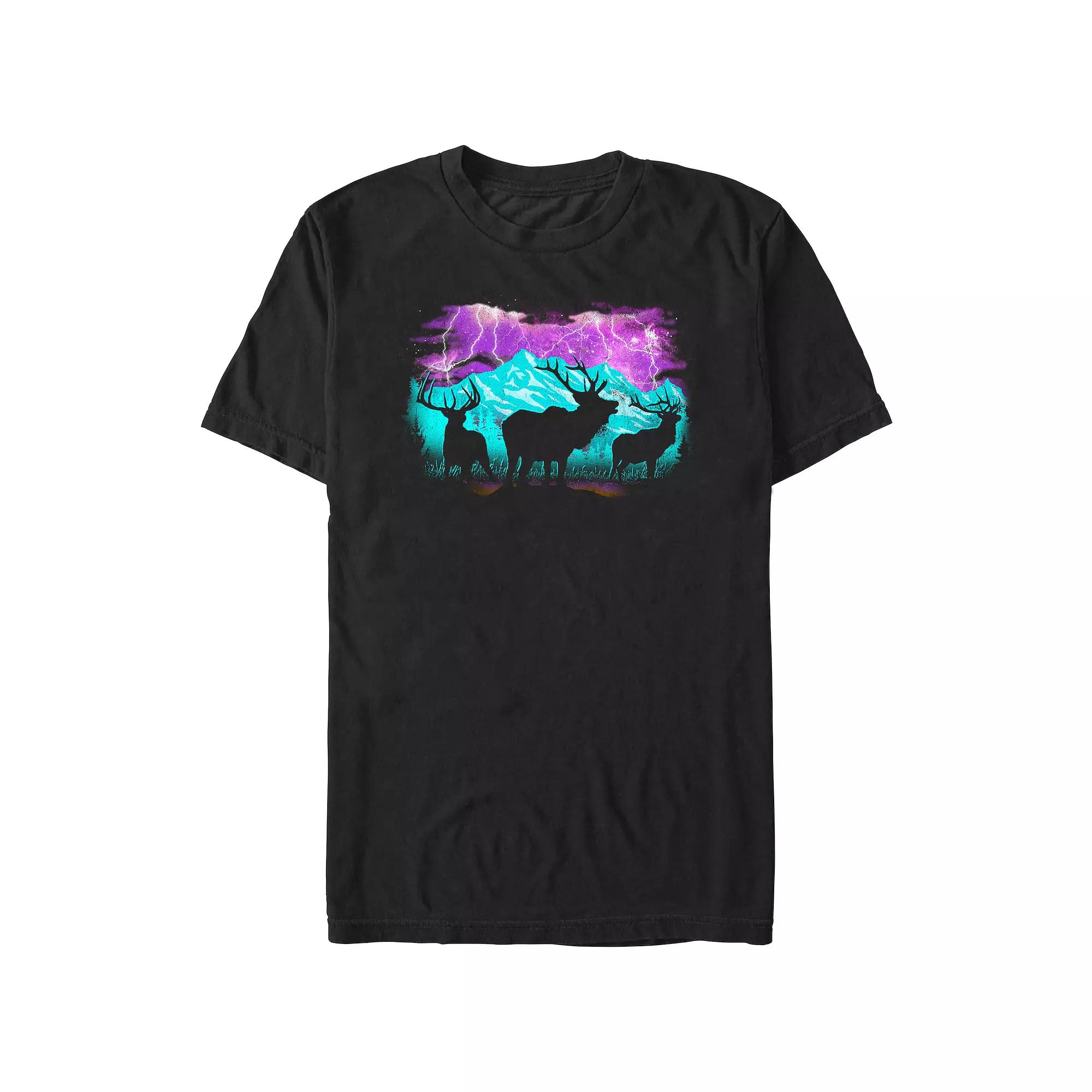 Disney's Mickey Mouse USA Flag Print Silhouette Big & Tall Graphic Tee, Men's,  Product Image