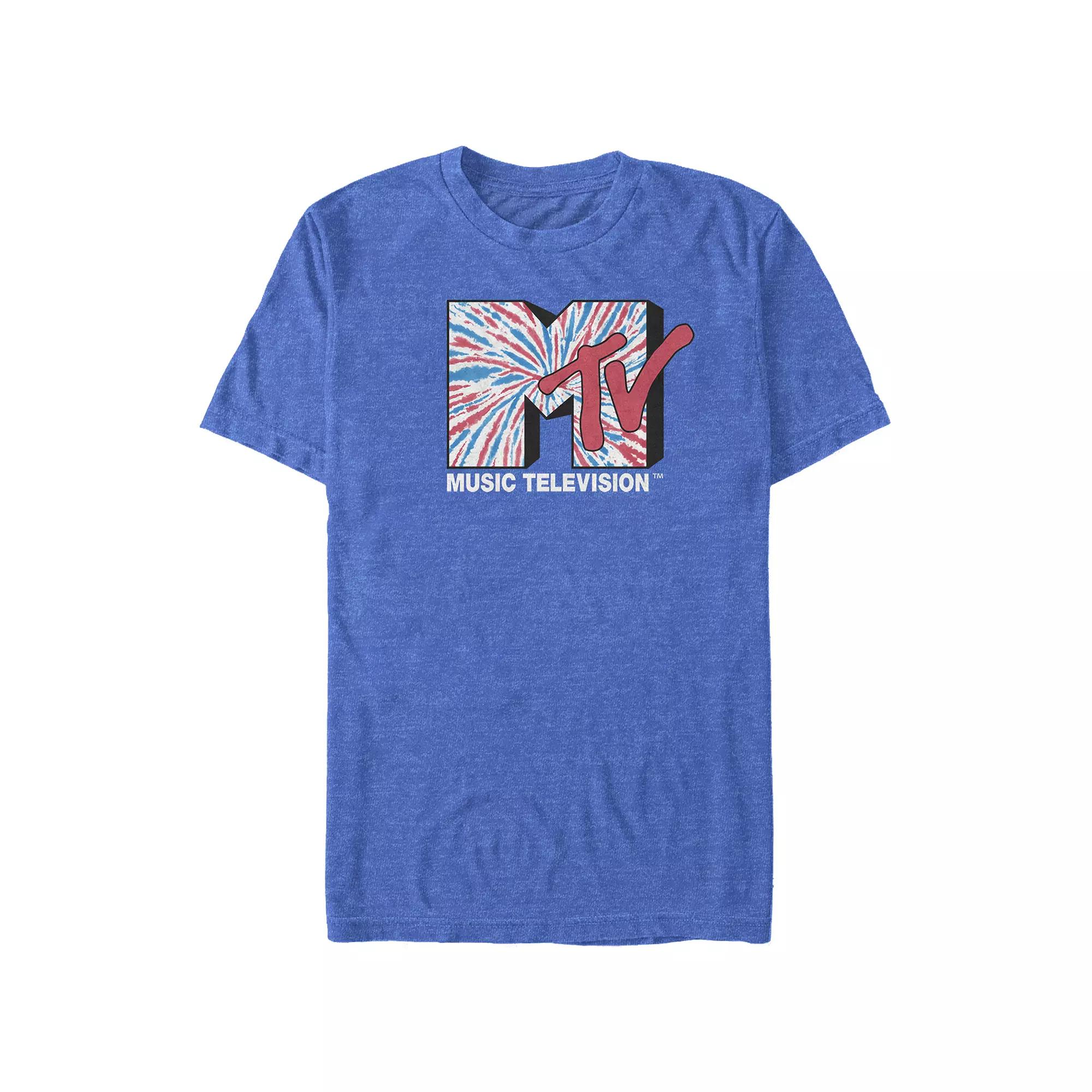 Big & Tall MTV Americana Tie Dye Print Logo Graphic Tee, Men's,  Product Image