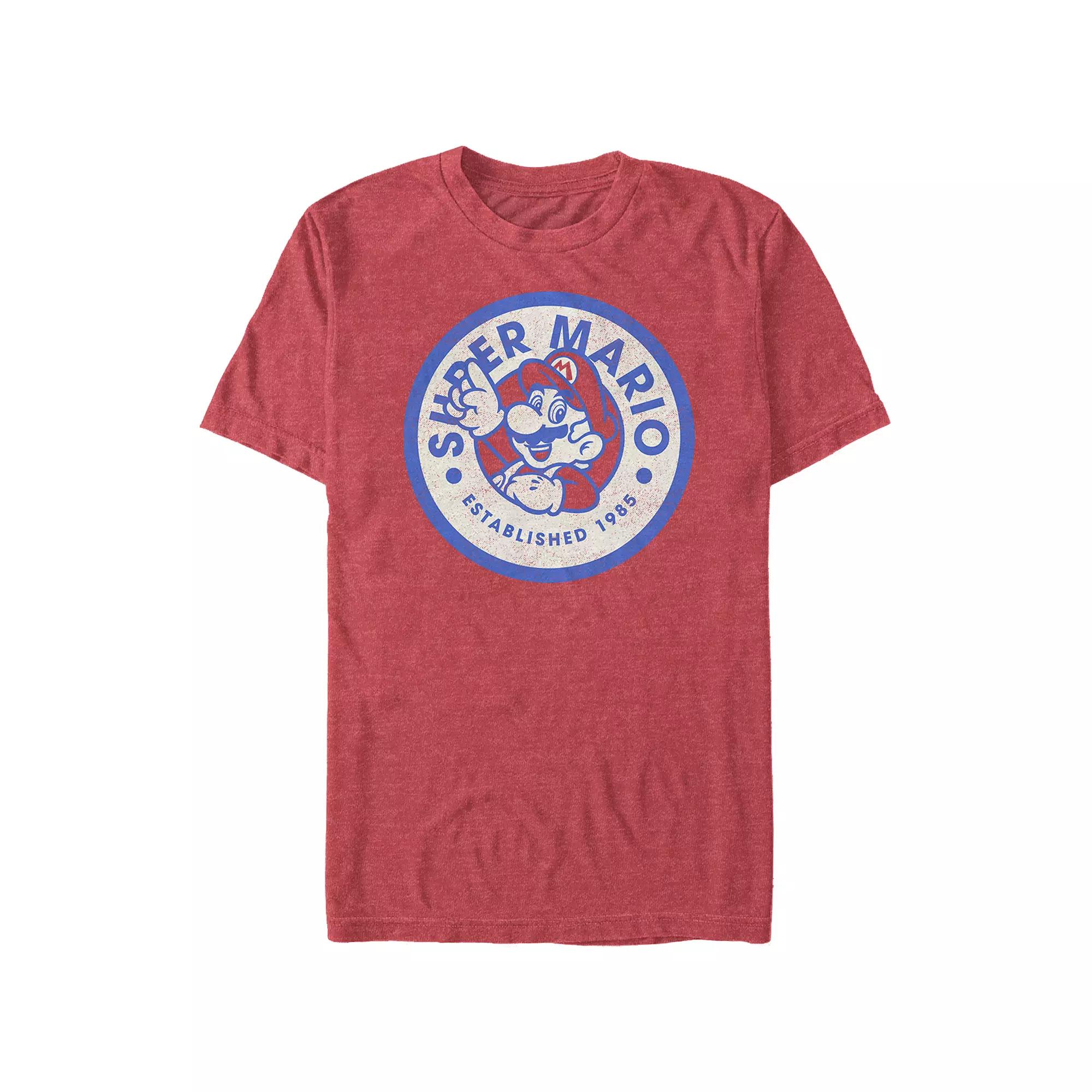 Big & Tall Super Mario Bros Est. 1985 Badge Graphic Tee, Men's,  Product Image