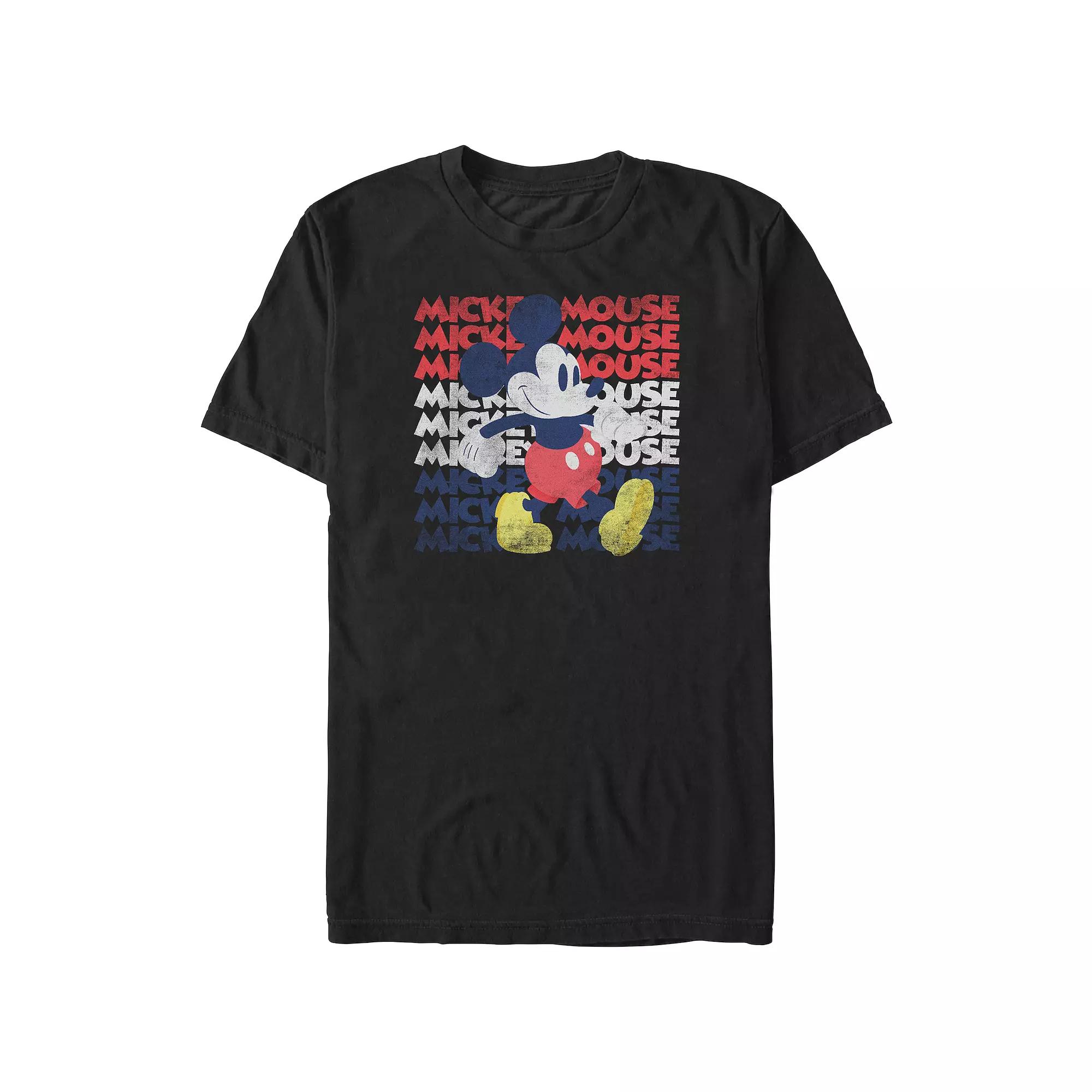 Disney's Mickey Mouse Red White And Blue Big & Tall Graphic Tee, Men's,  Product Image