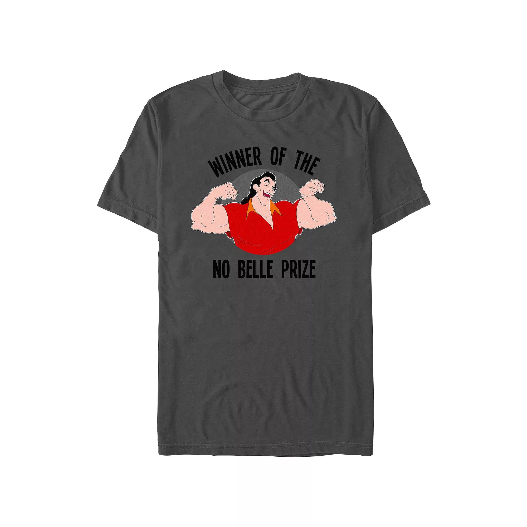 Men's Beauty And The Beast Winner Of The No Belle Prize Graphic Tee, Size: XXL, Grey Product Image