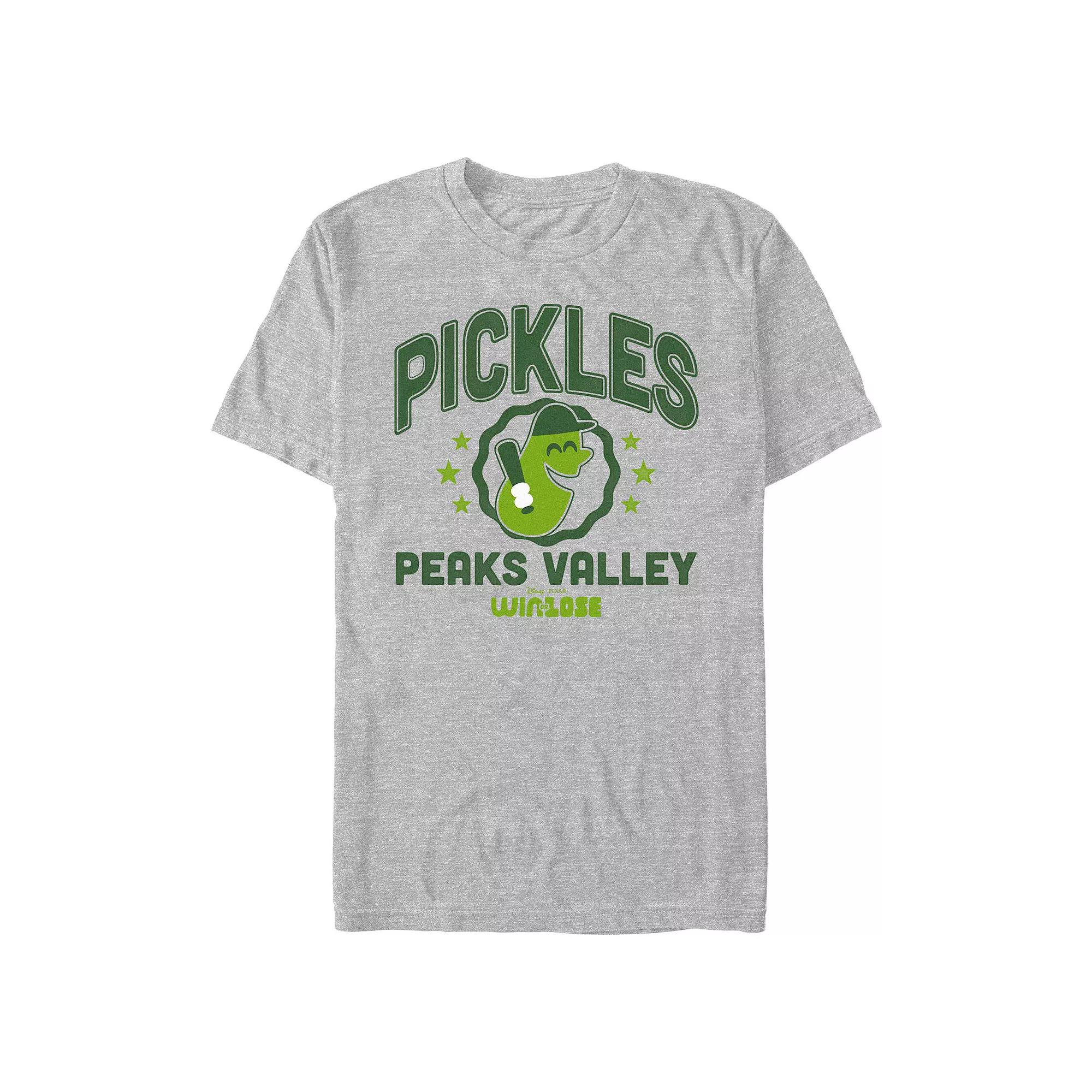 Men's Win Or Lose Pickles Peaks Valley Graphic Tee, Size: XL, Athletic Grey Product Image