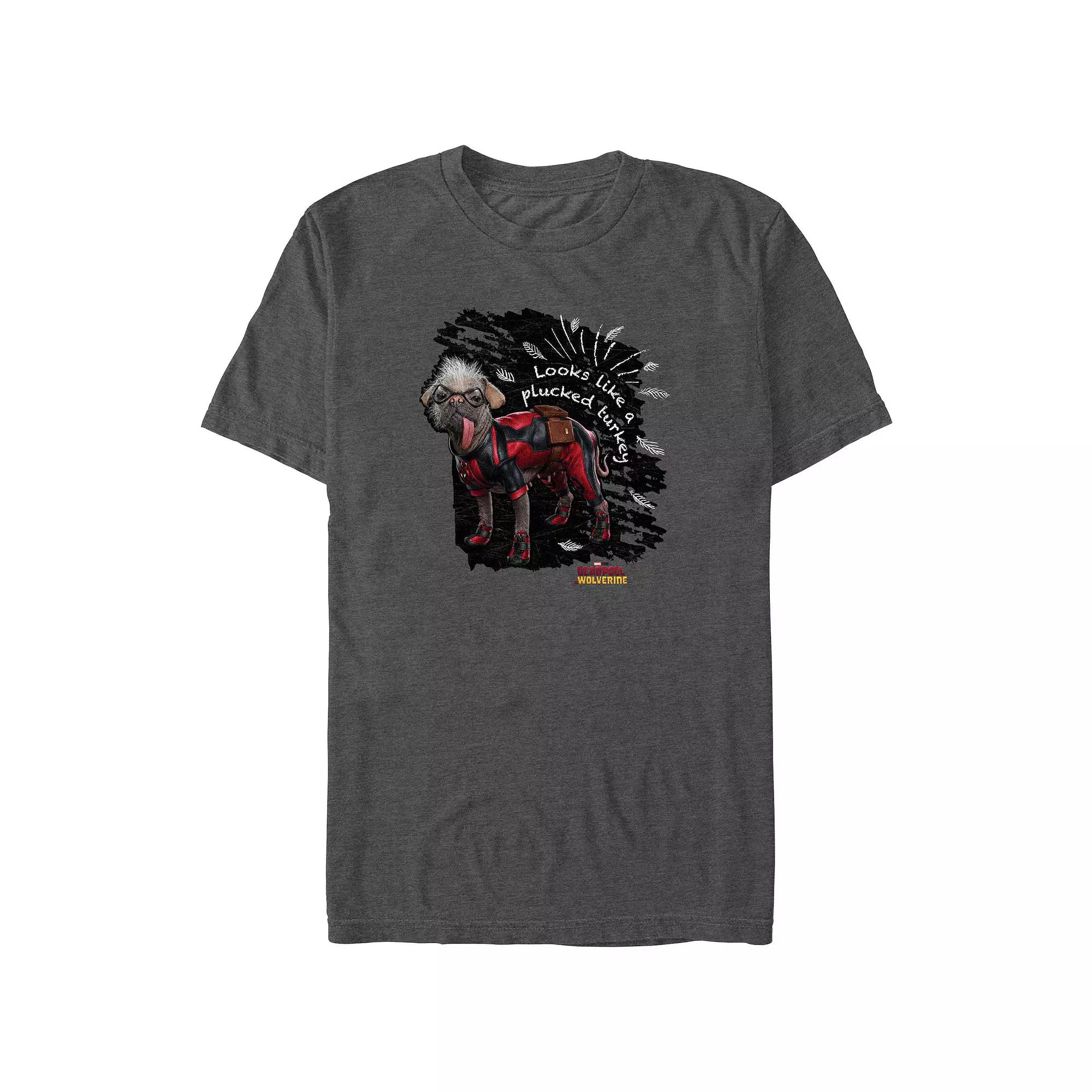 Big & Tall Marvel Deadpool & Wolverine Looks Like A Plucked Turkey Graphic Tee, Men's, Size: XL Tall, Grey Heather Product Image