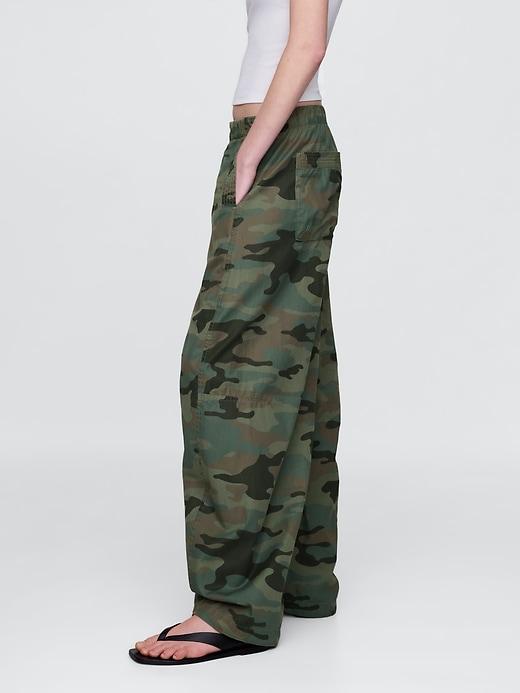 Mid Rise Barrel Parachute Pants Product Image