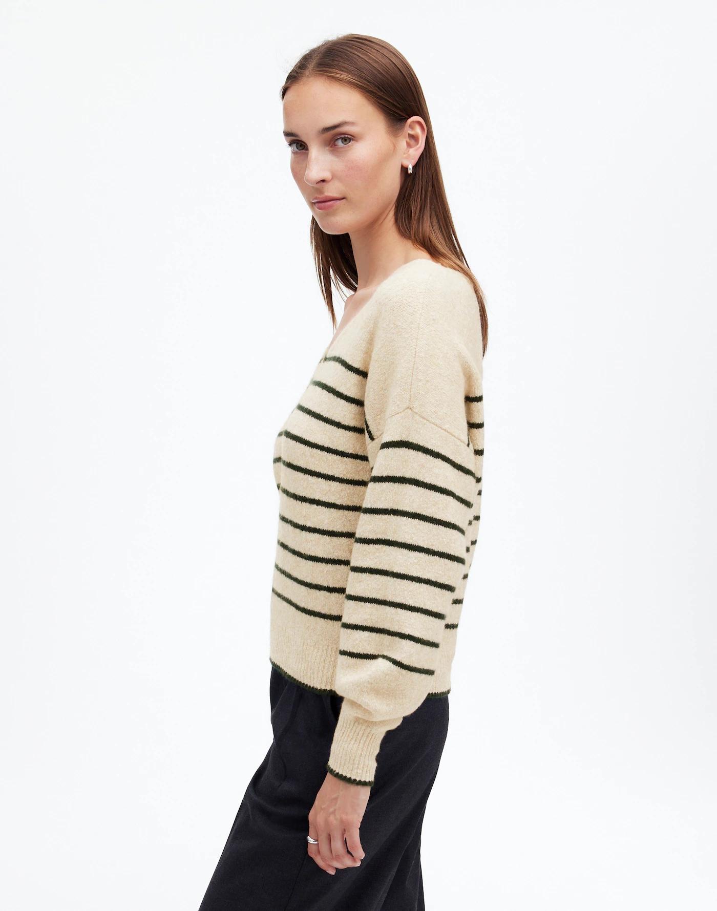Wedged V-Neck Sweater Product Image