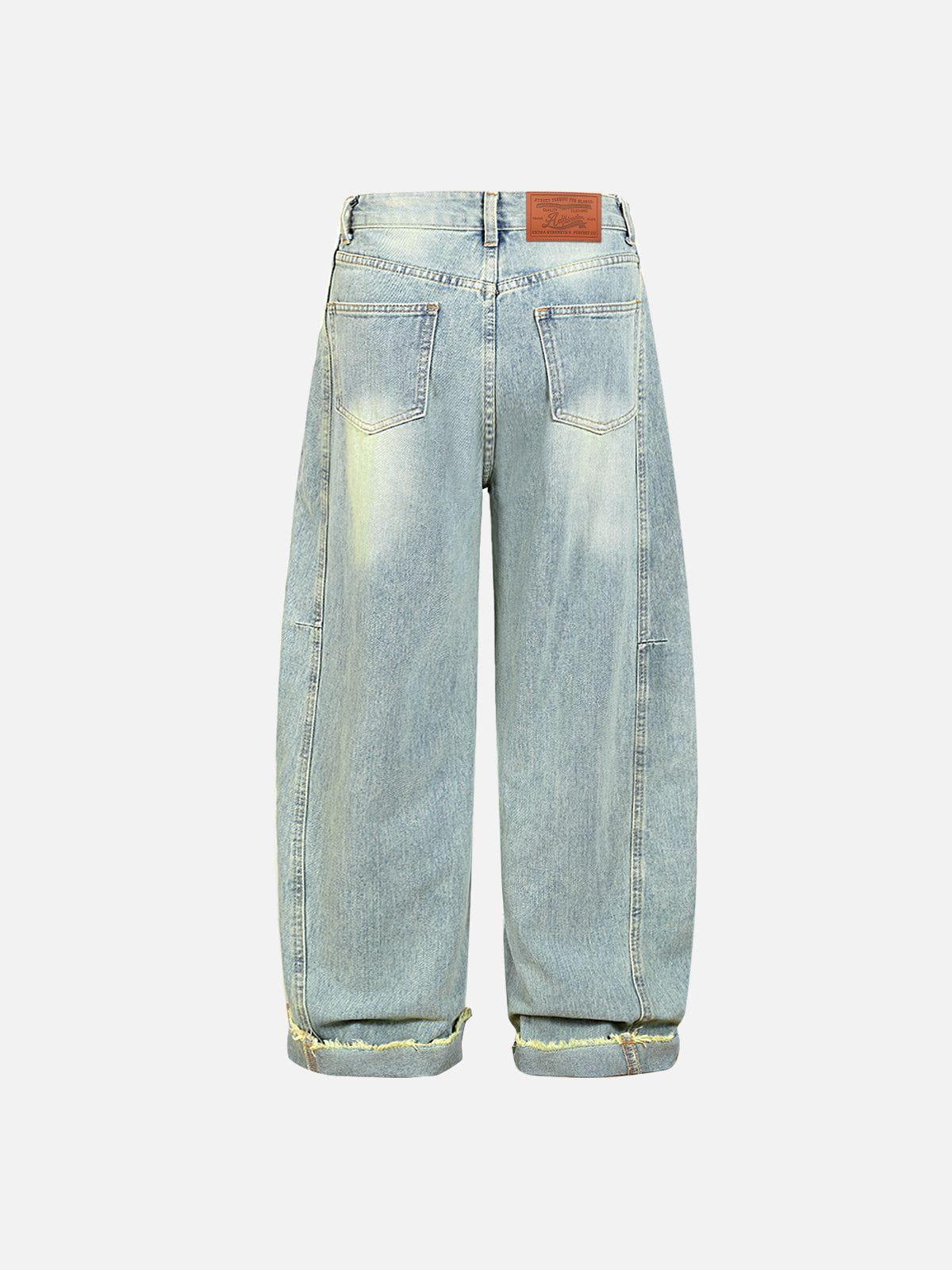 Aelfric Eden Washed Cuffed Baggy Jeans Product Image