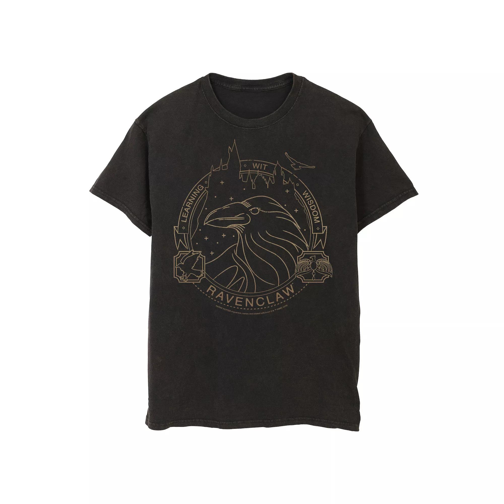 Men's Harry Potter Ravenclaw Logo Tee, Size: XL, Black Product Image
