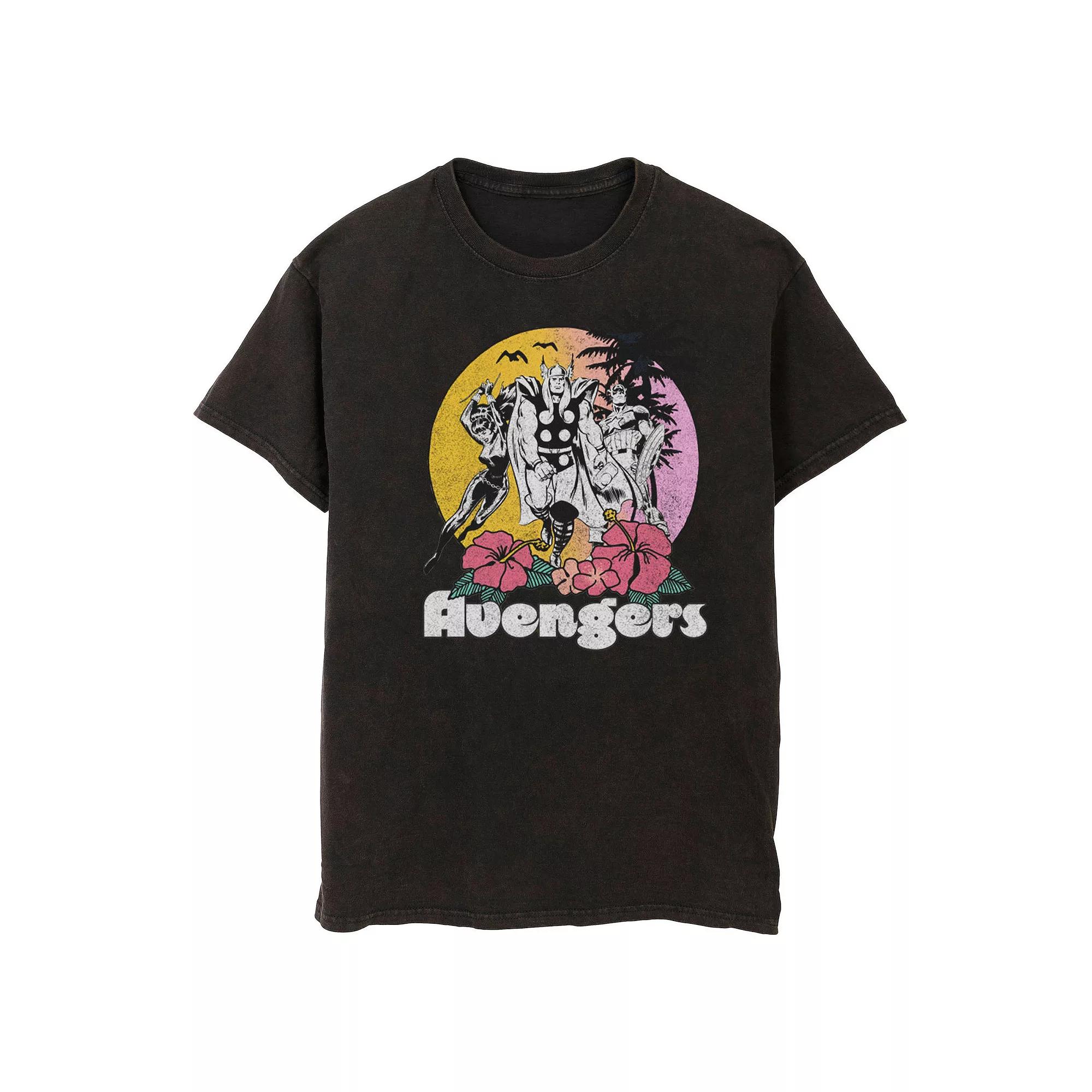 Men's Marvel Avengers Walking Into The Sunset Poster Tee,  Product Image