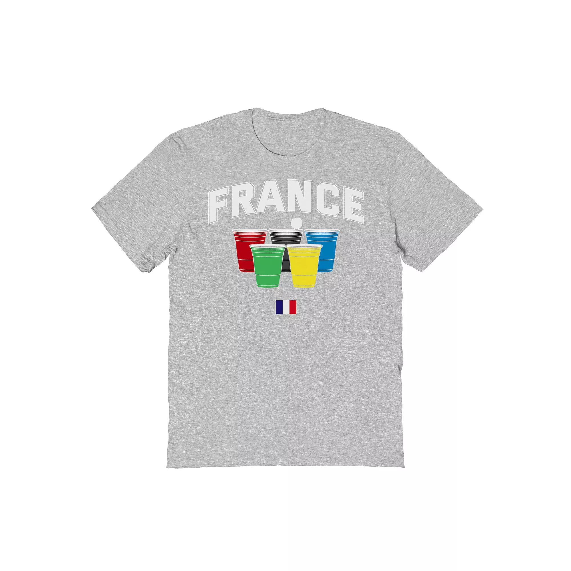 Men's France Solo Cups Graphic Tee, Adult Unisex,  Product Image