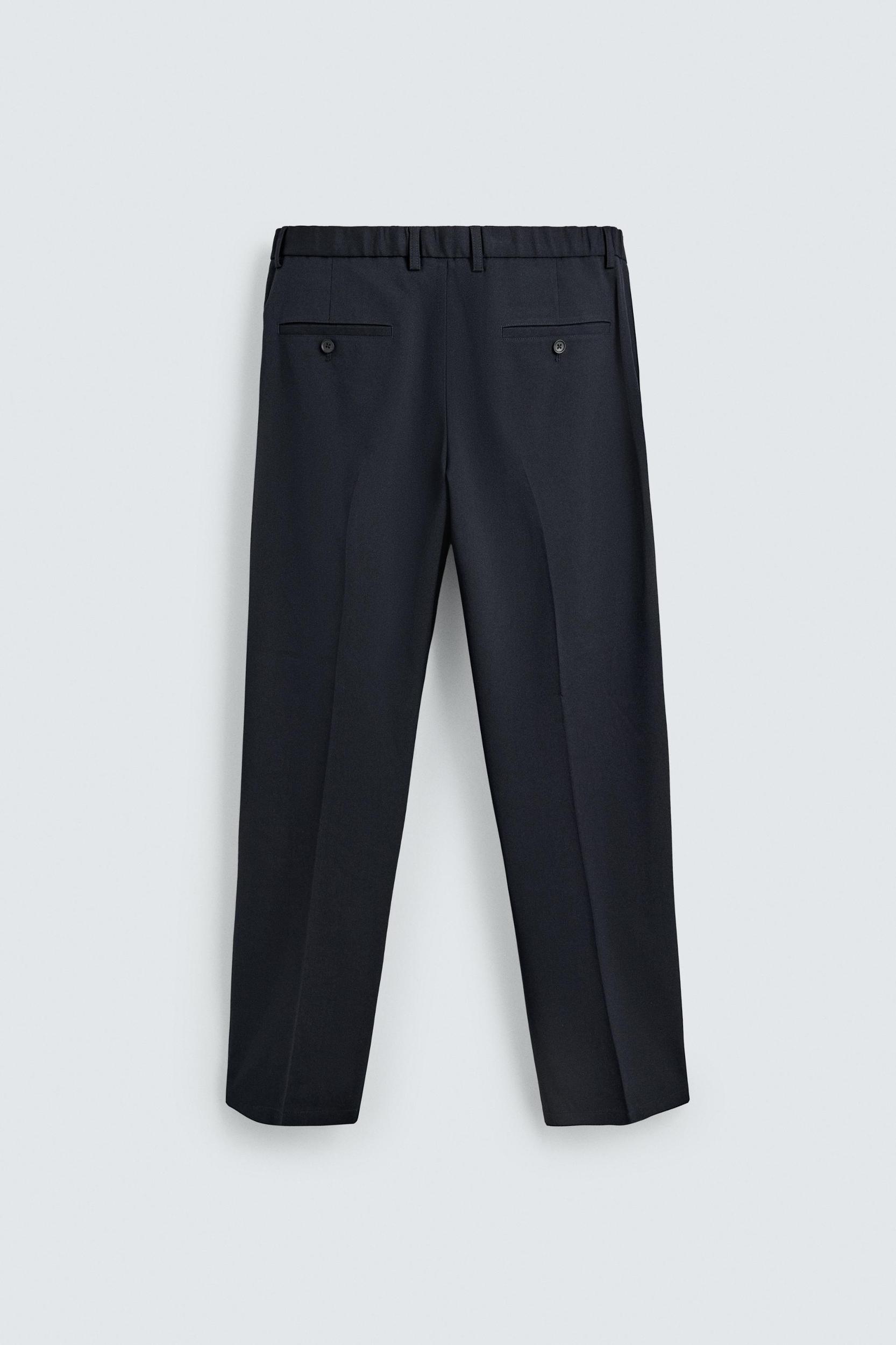 REGULAR FIT WOOL BLEND NON-IRON PANTS Product Image