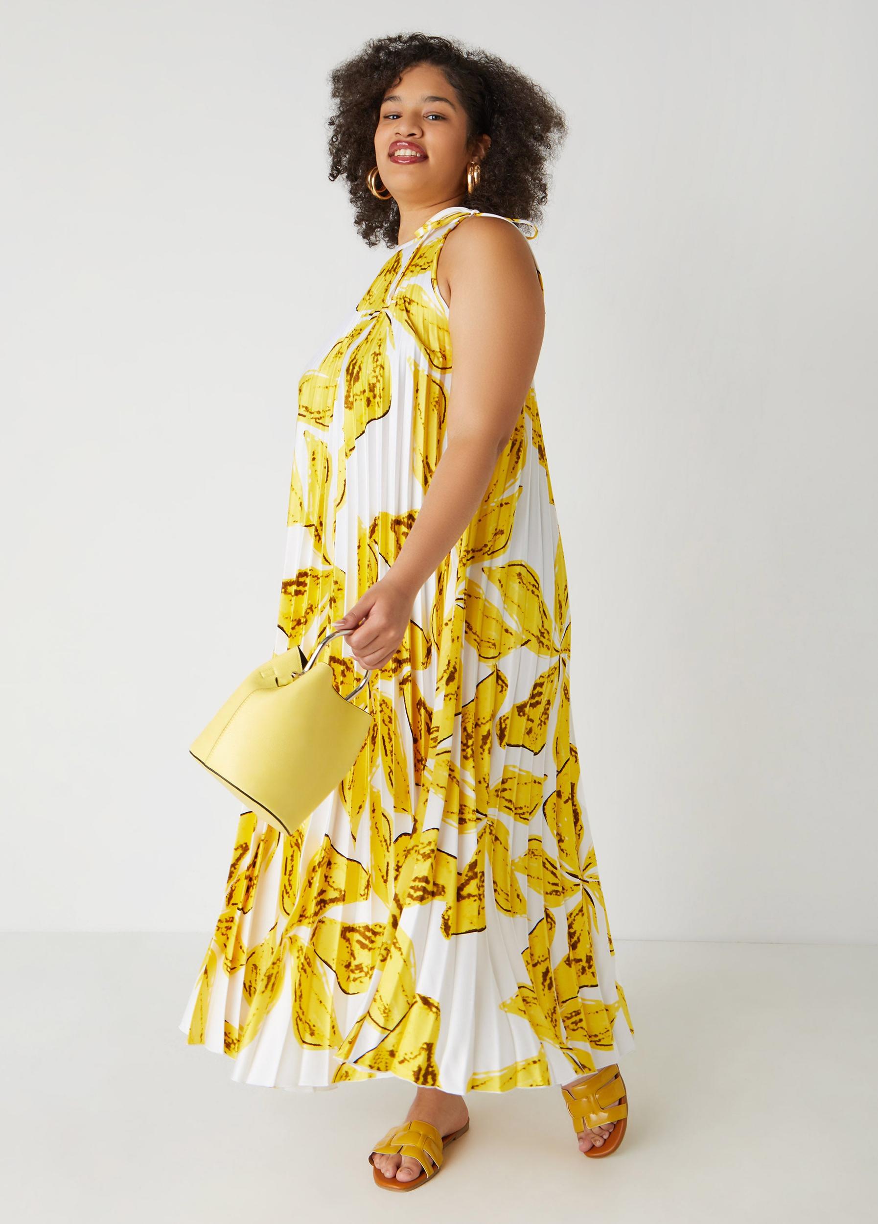 Floral Pleated Maxi Dress Product Image