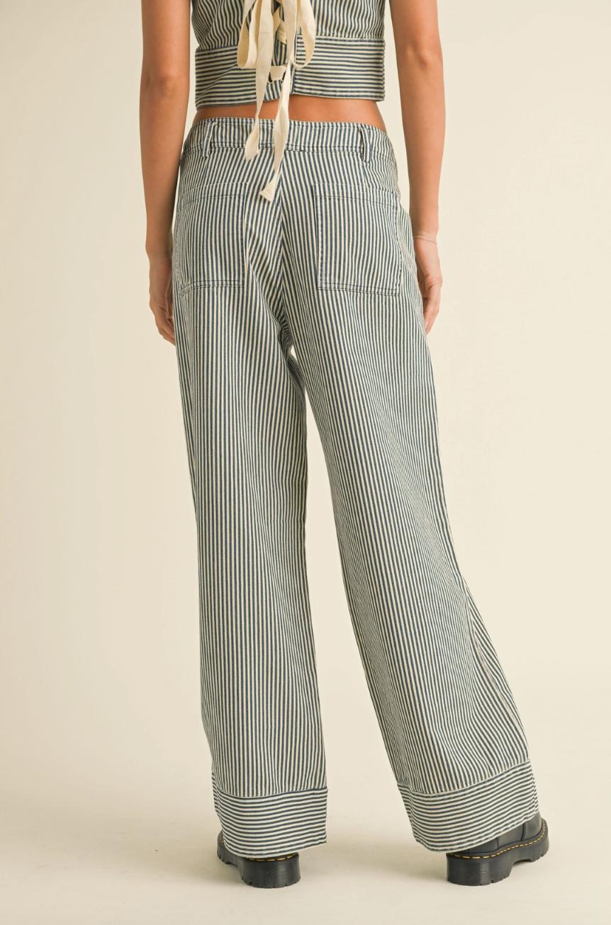 Striped Pattern Pants Product Image
