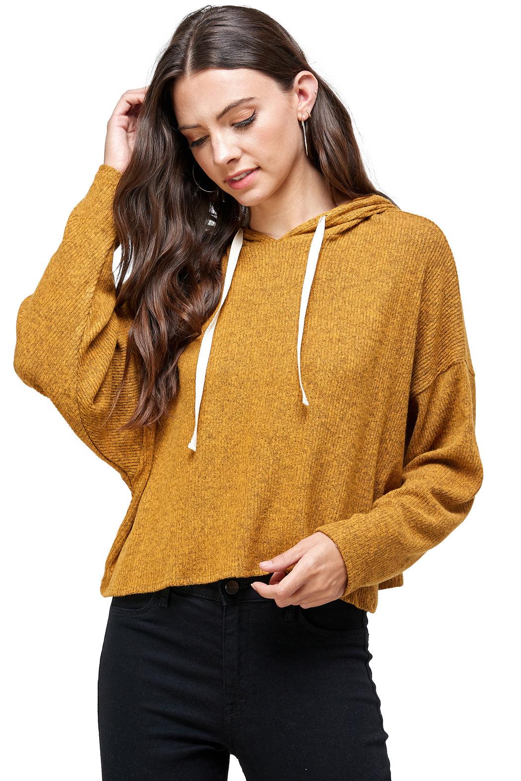 Hooded Hoodie Sweatshirt Top Product Image