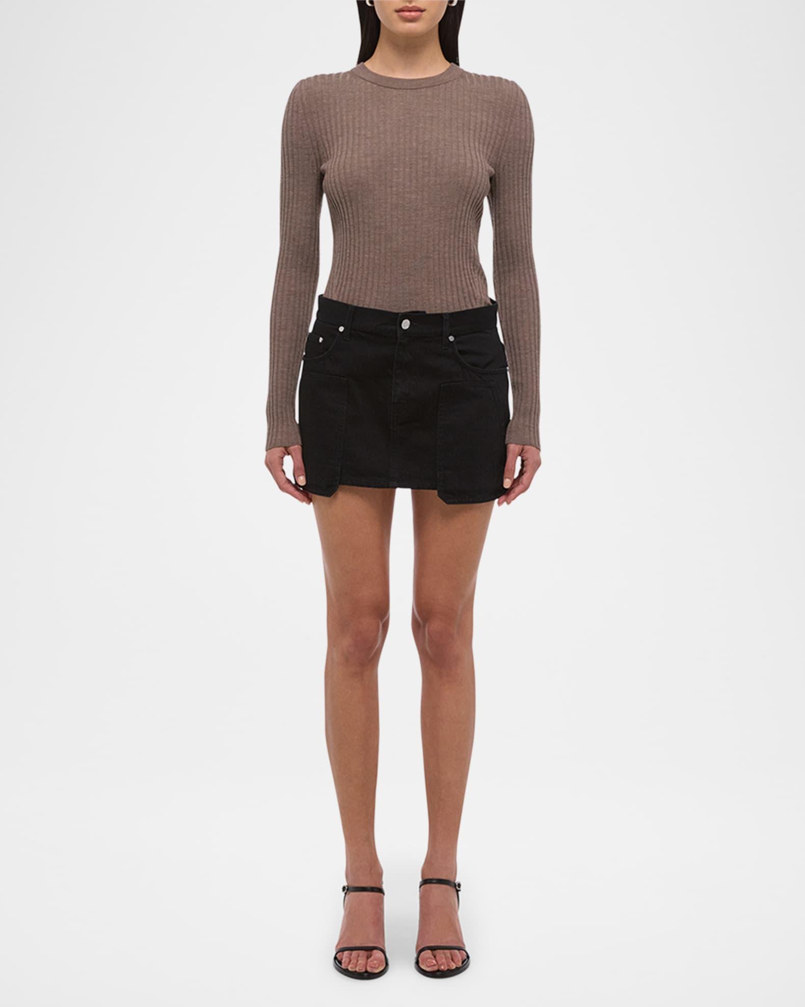 Mini Denim Carpenter Skirt  Product Image