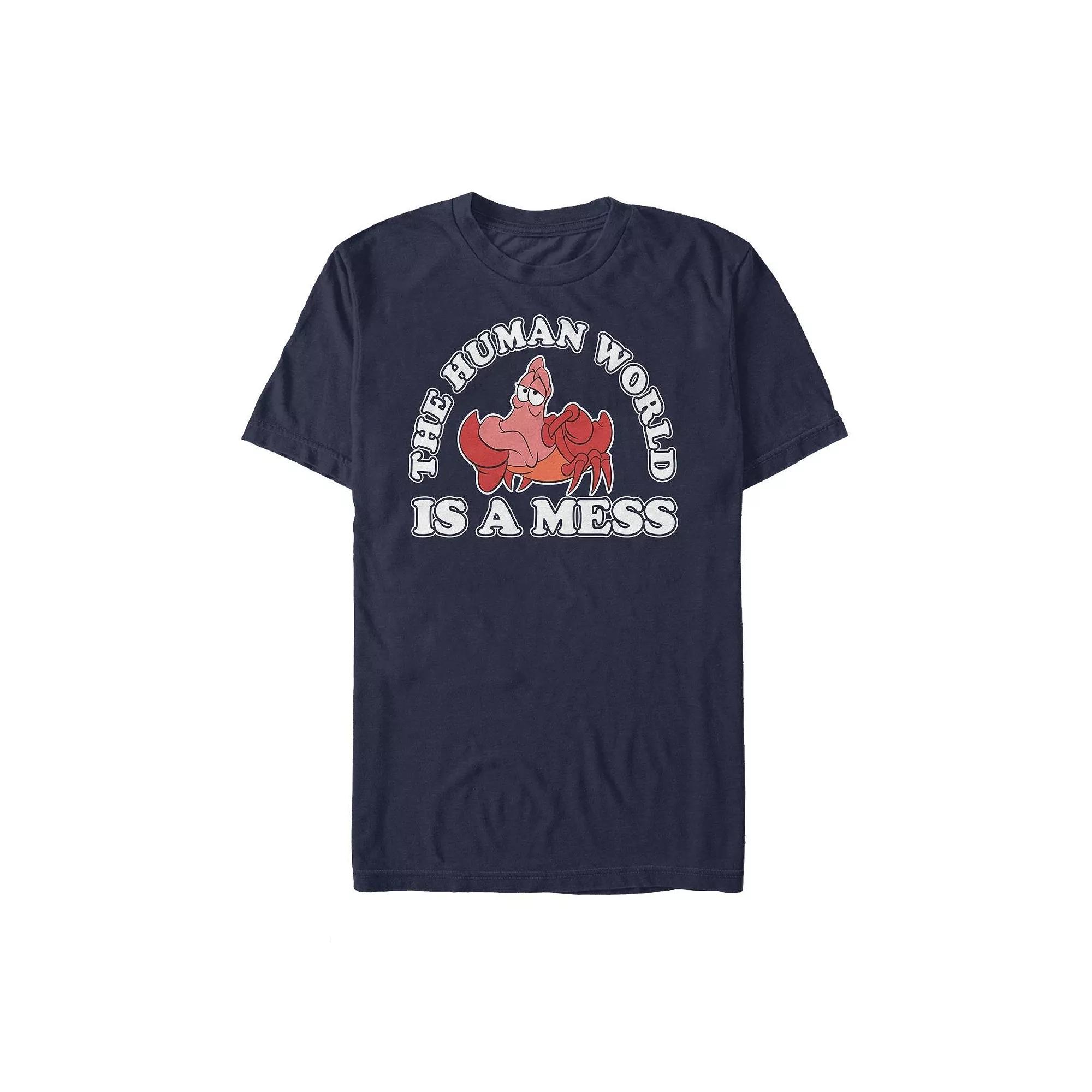 Men's The Little Mermaid World's A Mess Tee,  Product Image